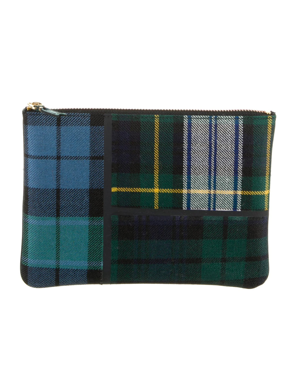 CDG Printed Tartan Pouch