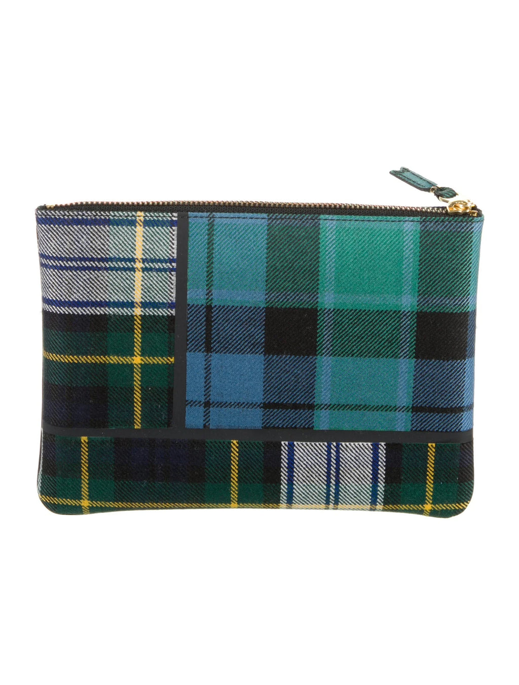 CDG Printed Tartan Pouch