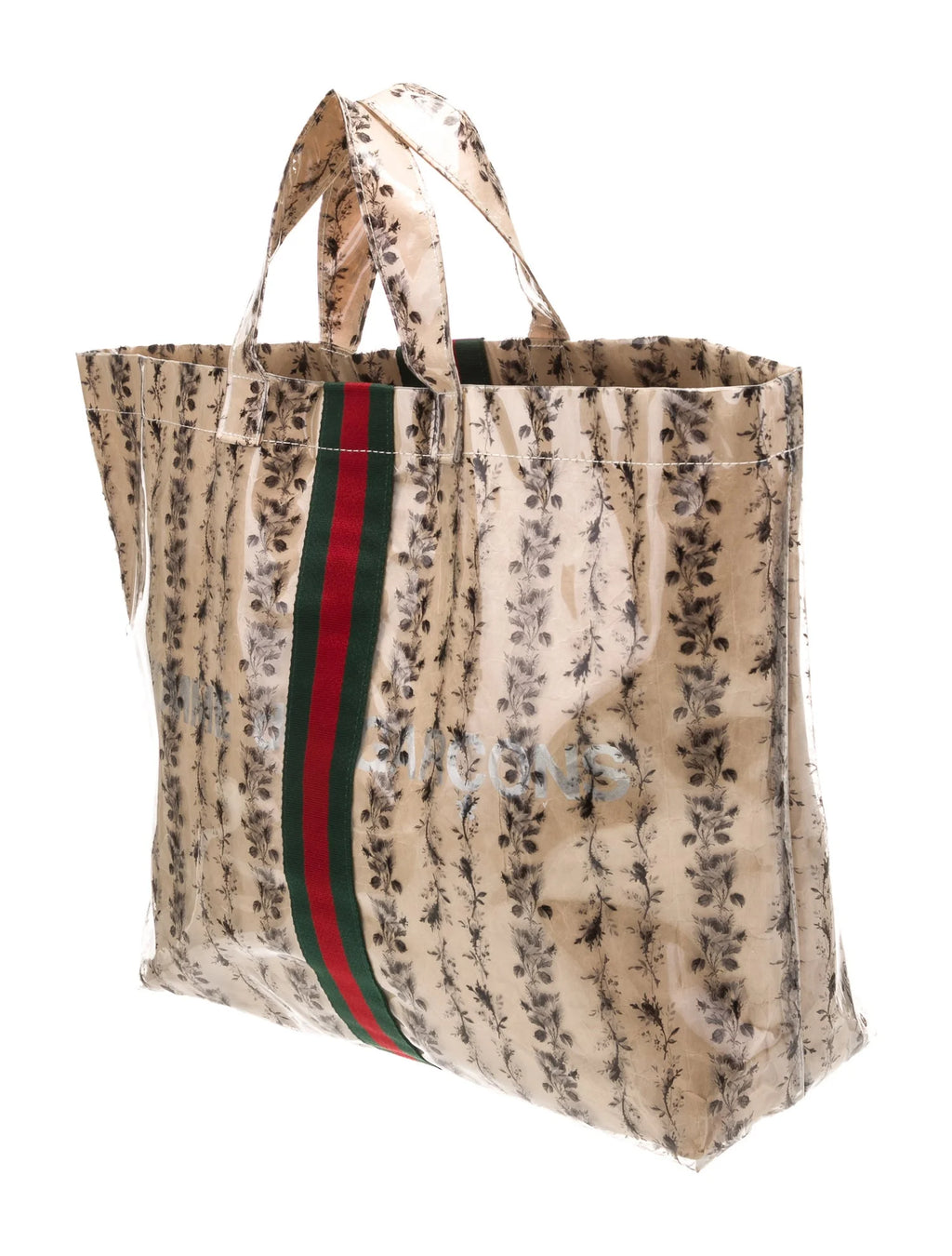 CDG x Gucci Floral Web Tote Bag