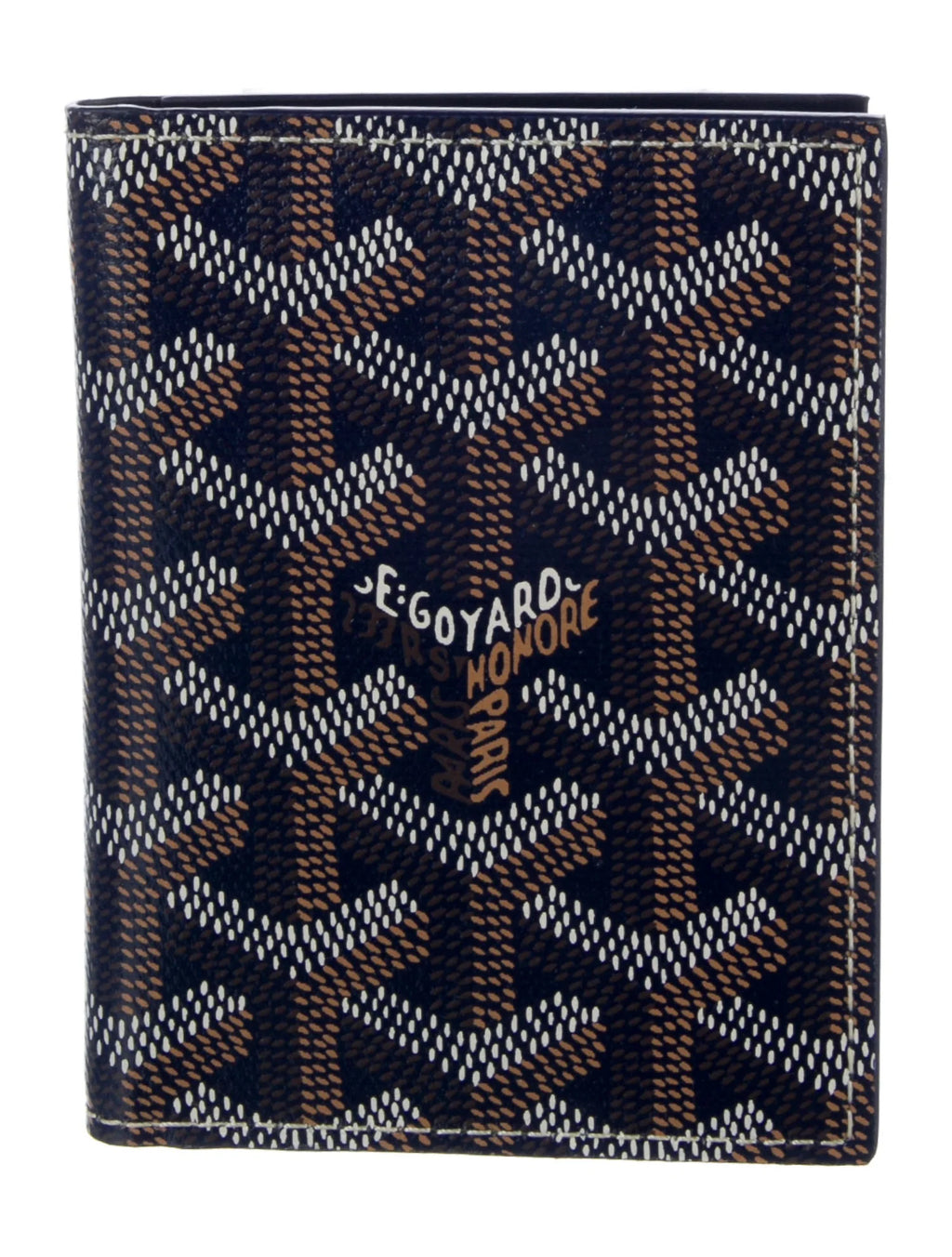 Goyard Navy Printed Card Holder
