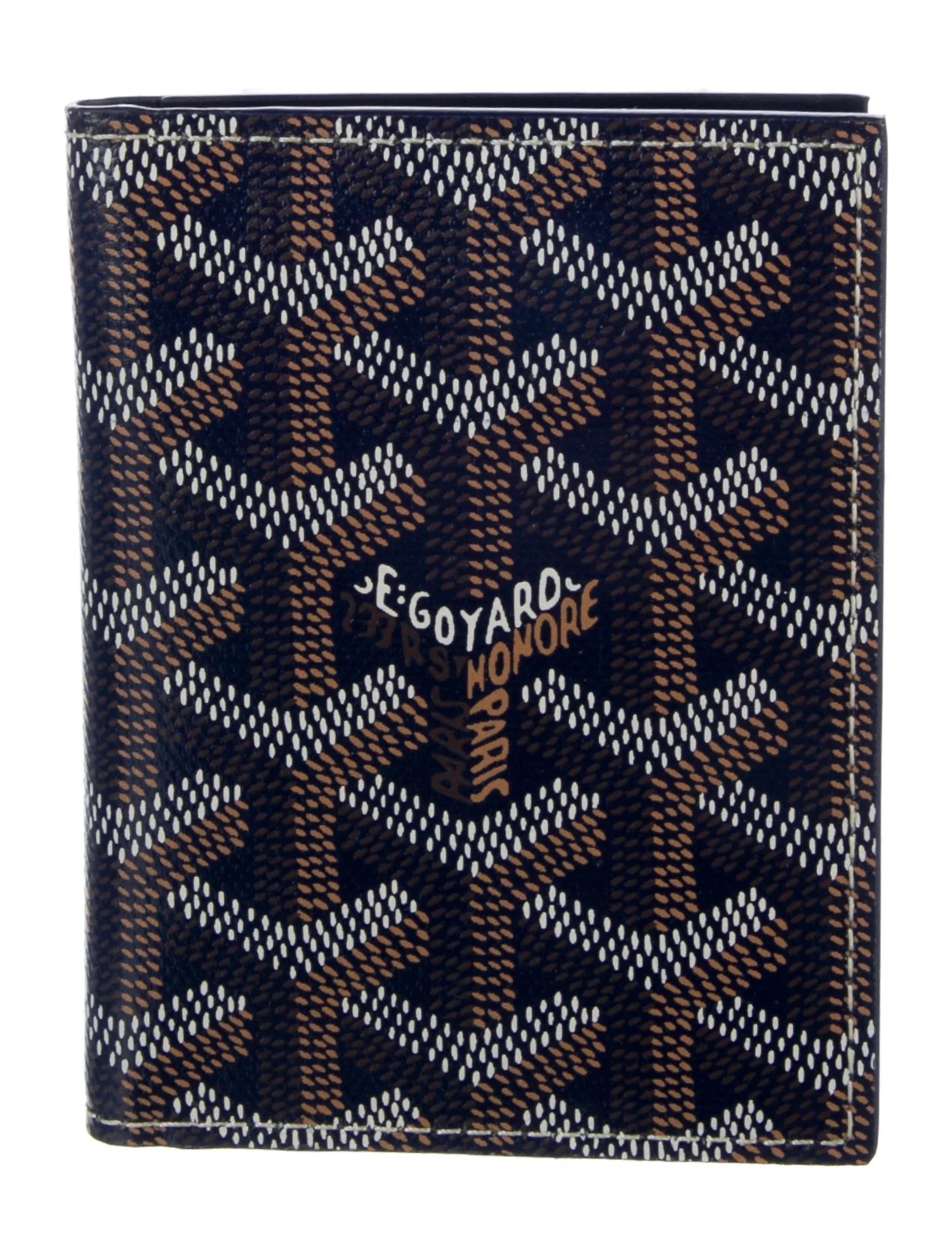 Goyard Navy Printed Card Holder