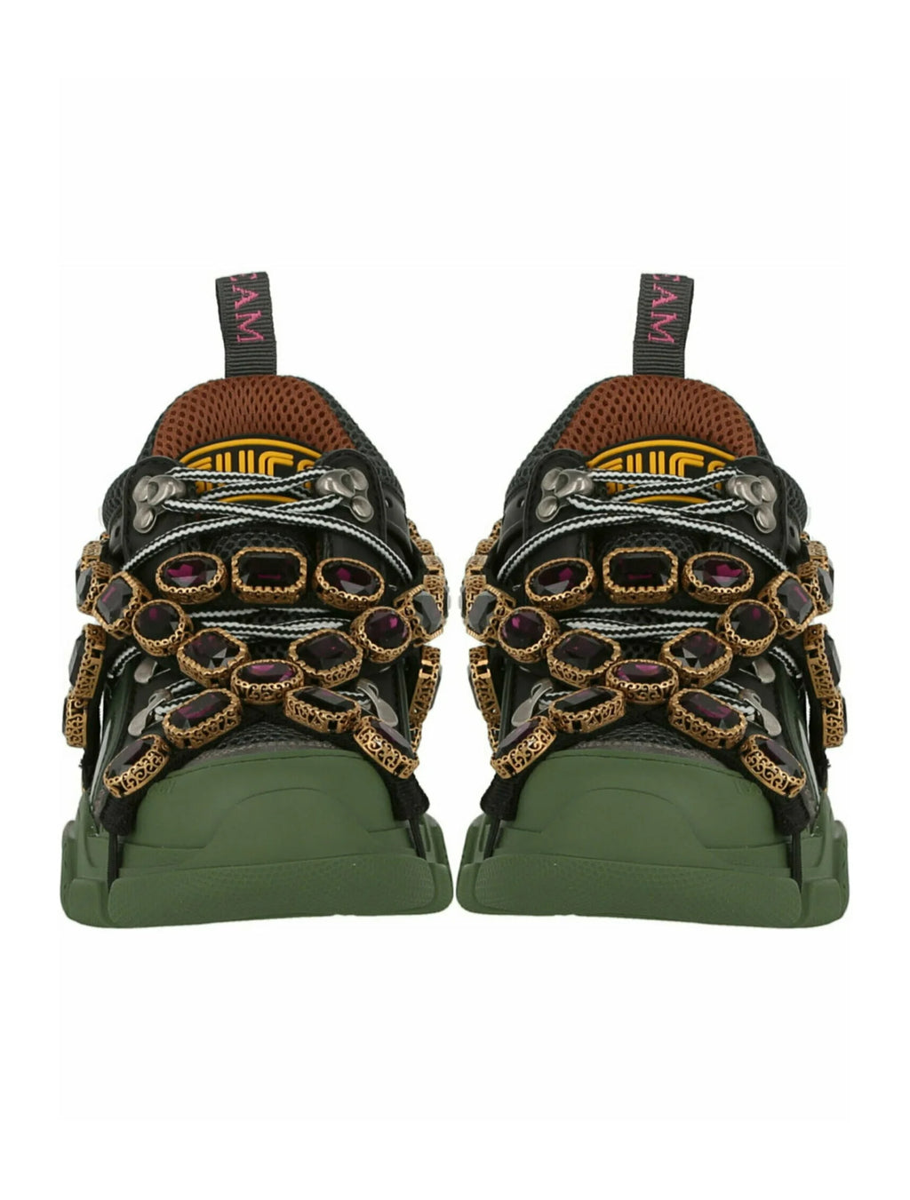 Gucci FW/20 Color Block Crystal Sneakers