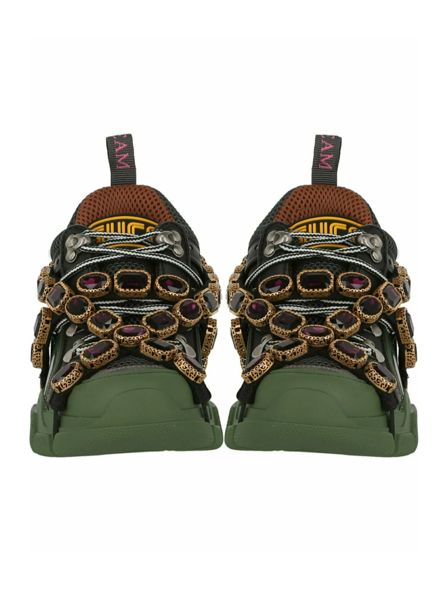 Gucci FW/20 Color Block Crystal Sneakers