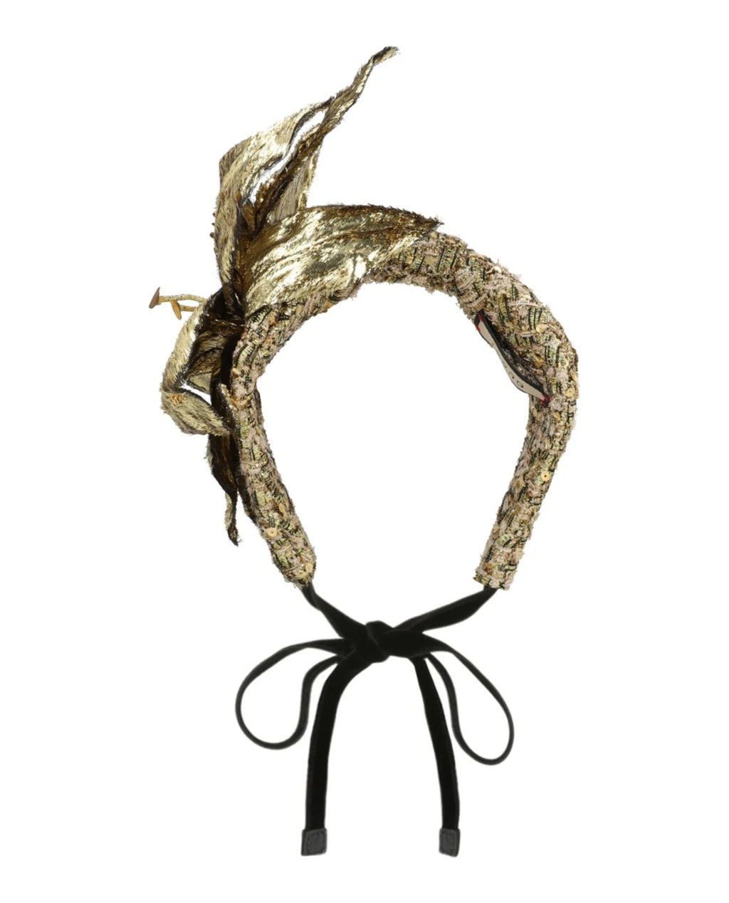 Gucci Gold Lamé Hair Band