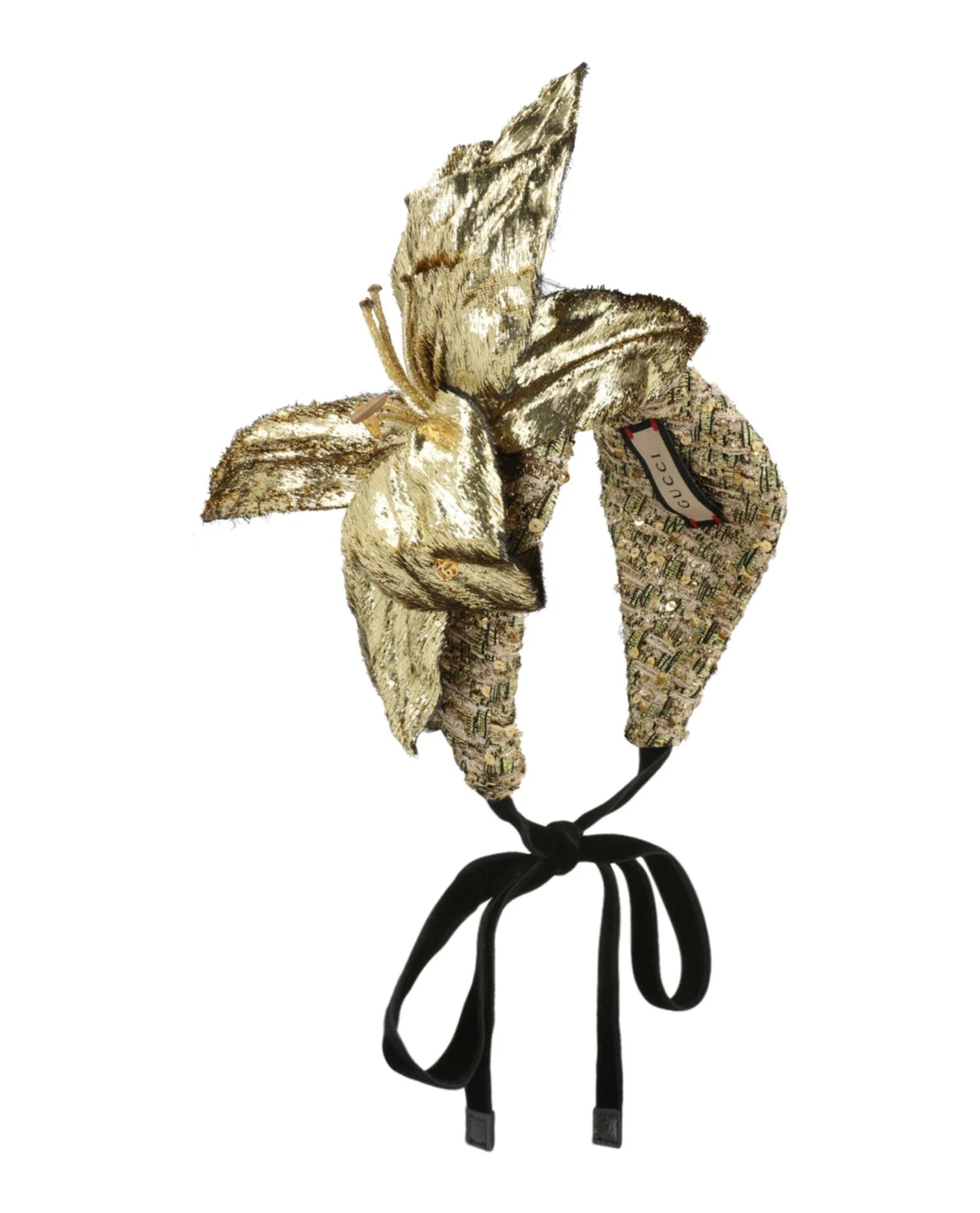Gucci Gold Lamé Hair Band