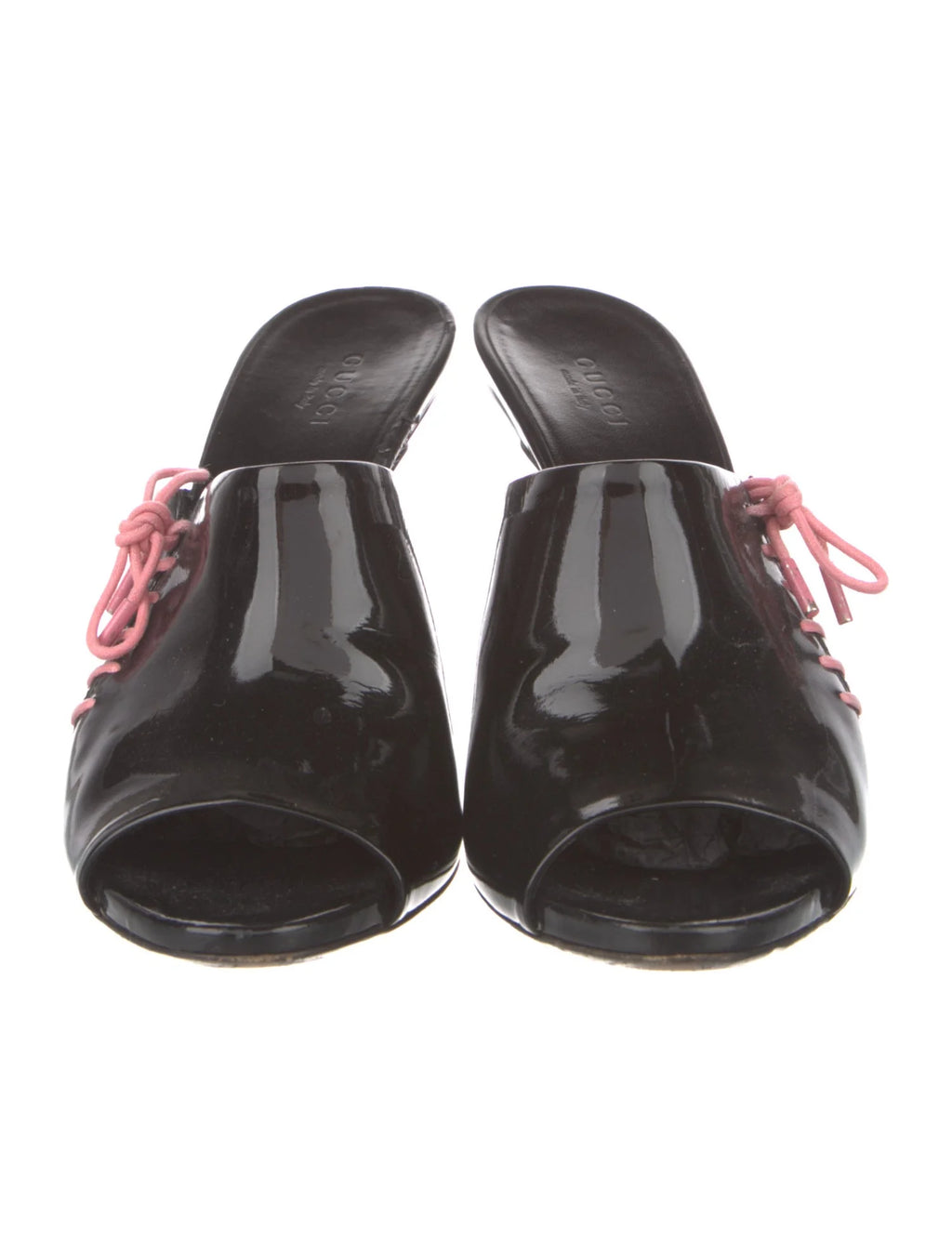 Gucci Patent Leather Mules