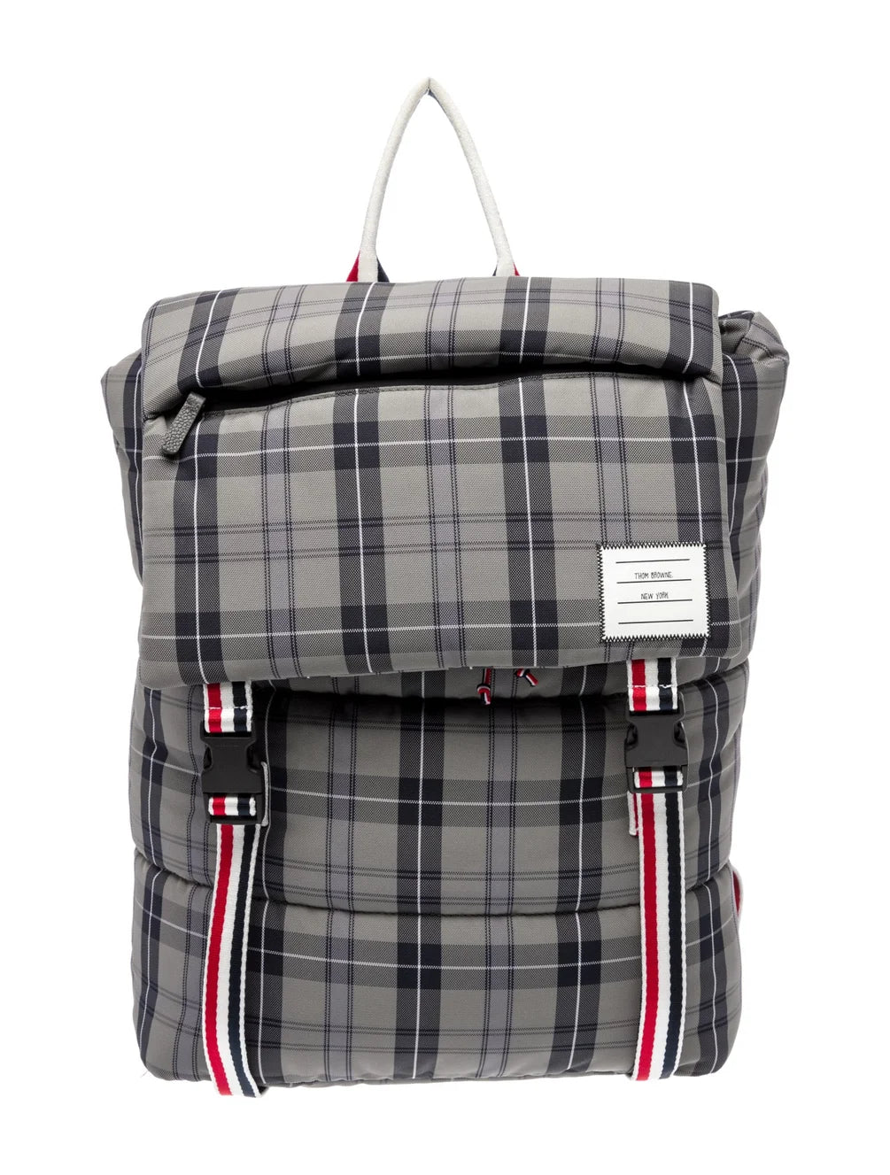 Thom Browne Plaid Printed Backpack