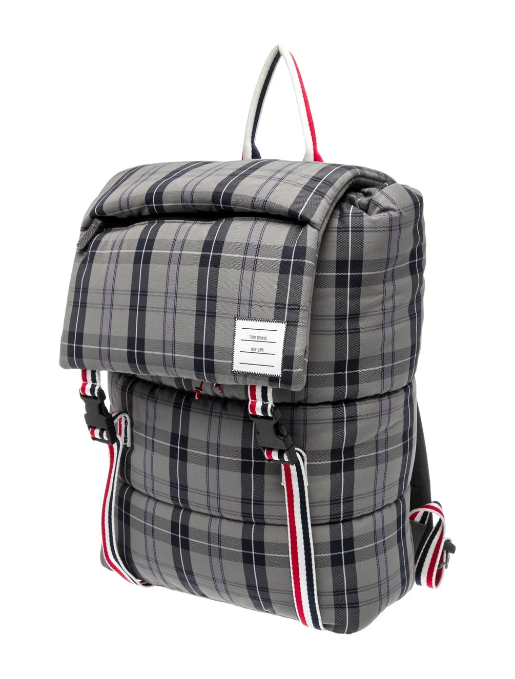 Thom Browne Plaid Printed Backpack