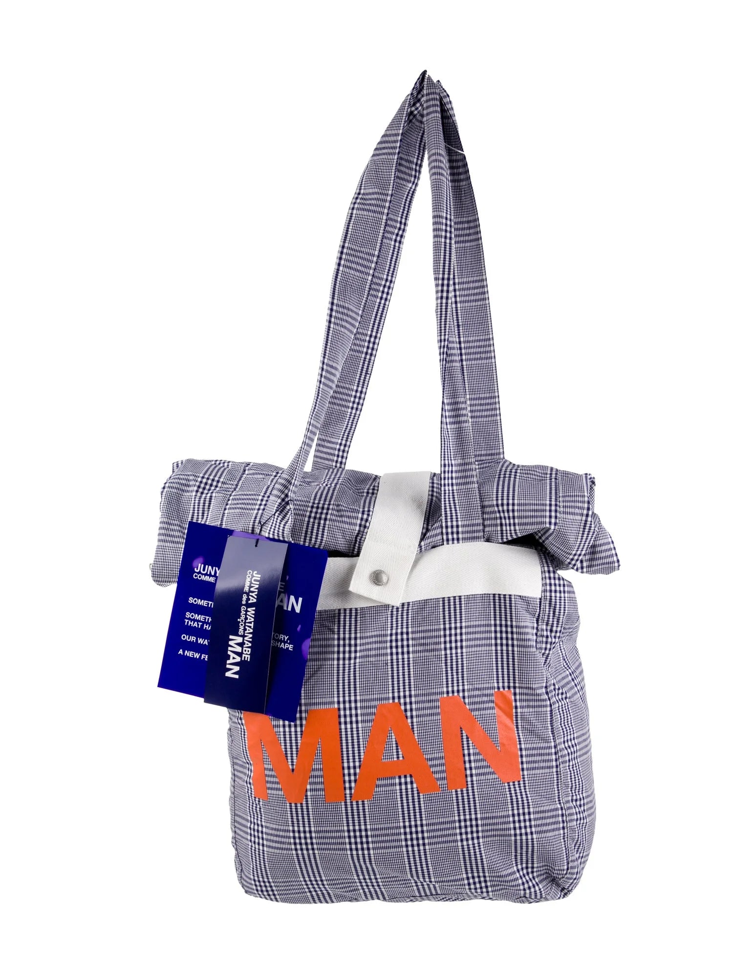 Junya Watanabe CDG MAN Plaid Canvas Tote