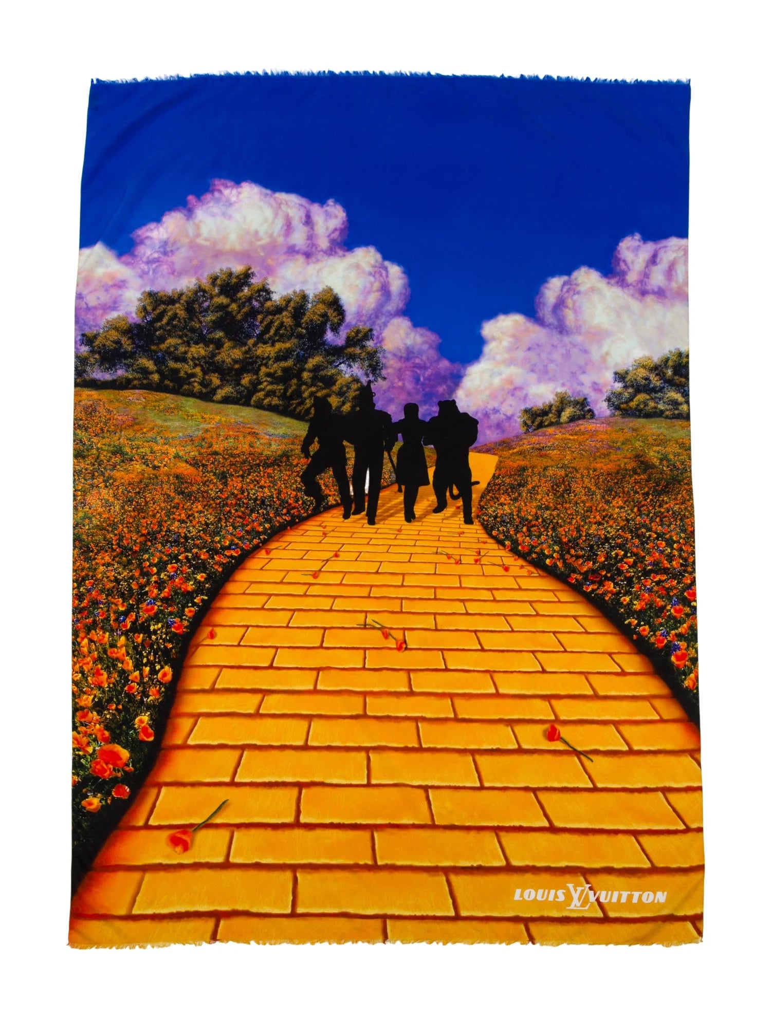 Louis Vuitton "Wizard of Oz" Brick Road Silk Shawl