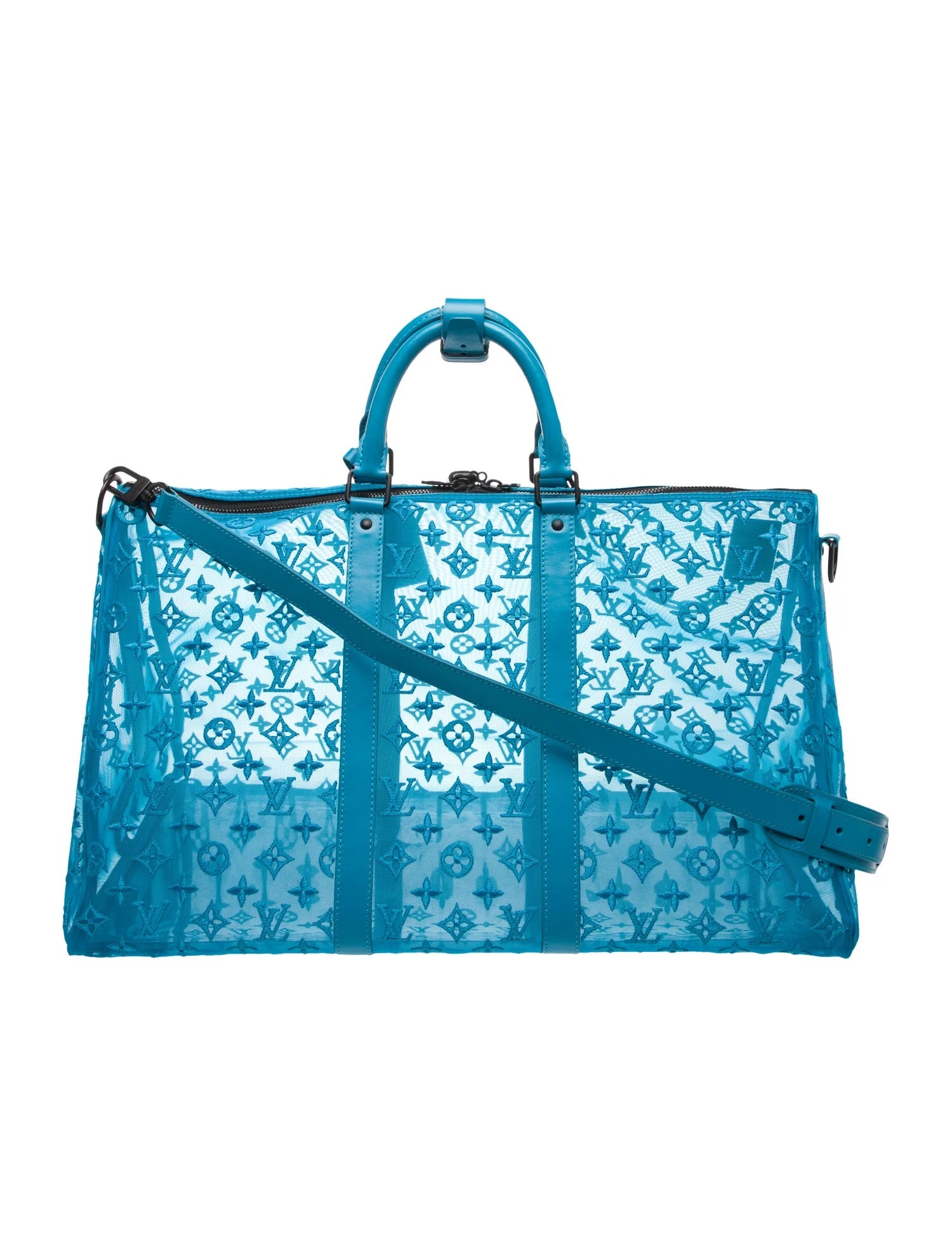 Louis Vuitton S/S 20 Weekender Mesh 50 Keepall Bag