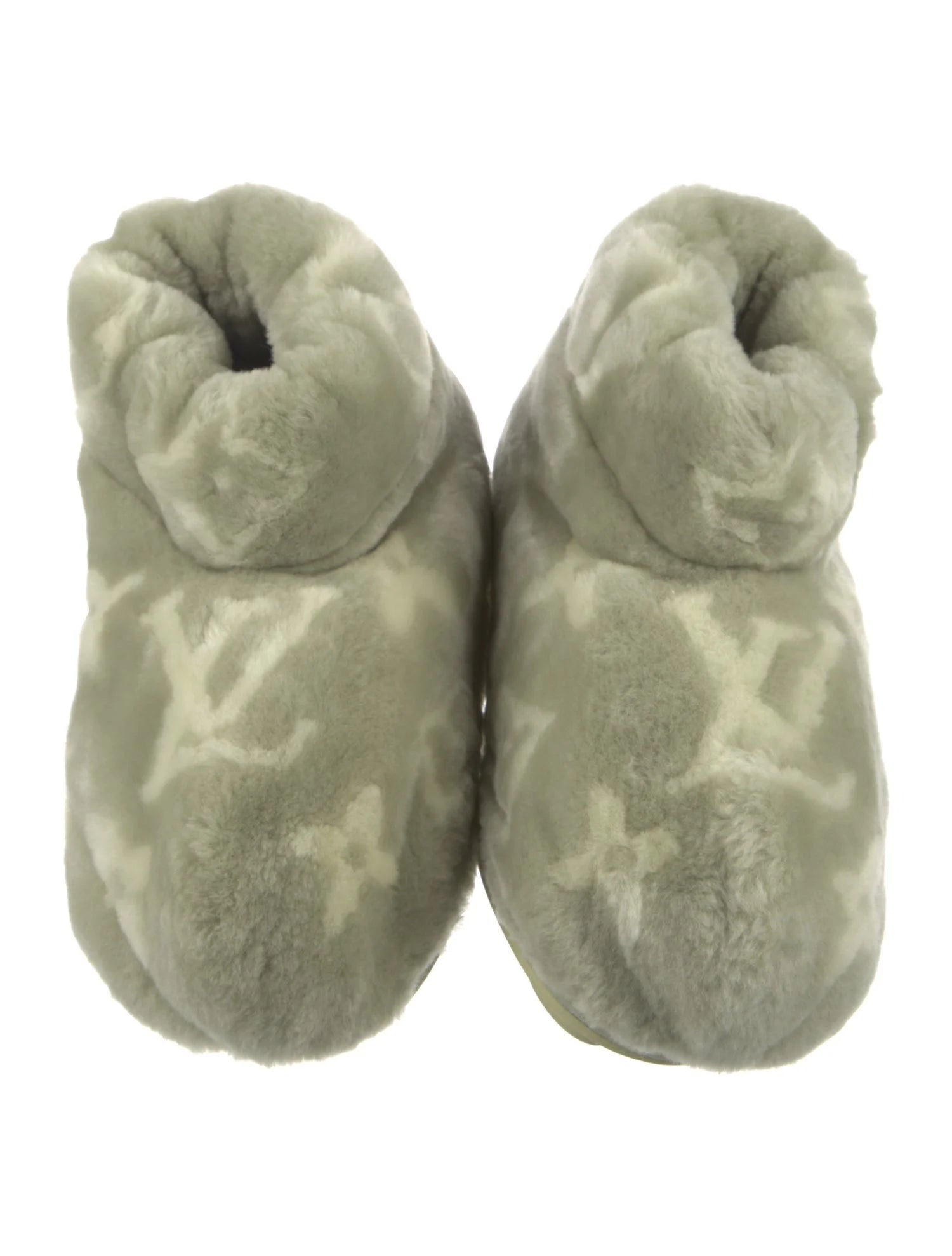 Louis Vuitton Fur Monogram Boots