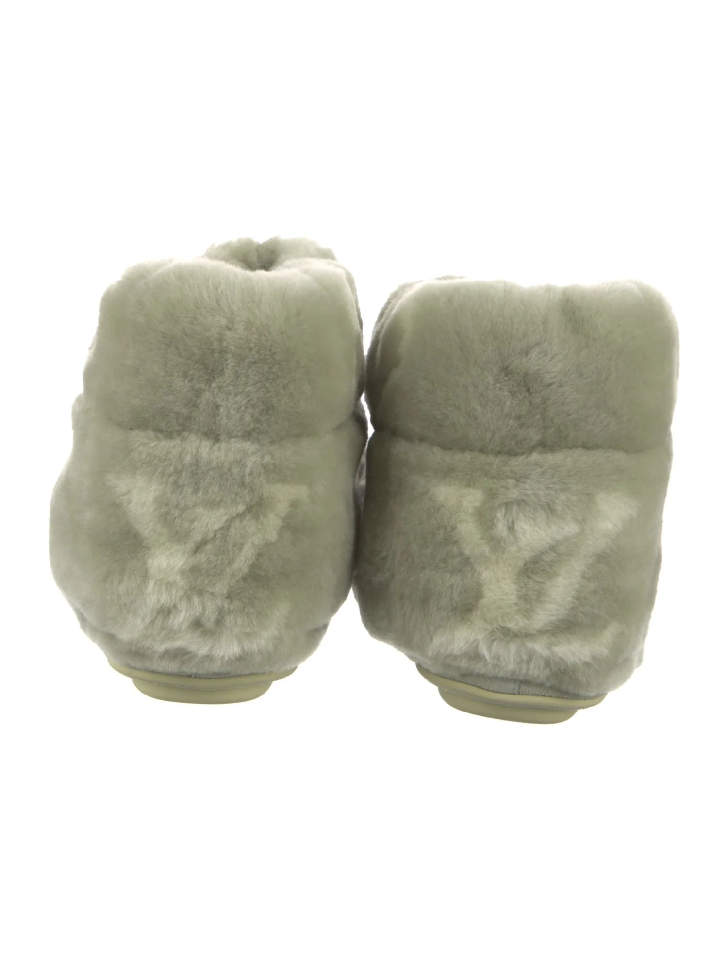 Louis Vuitton Fur Monogram Boots