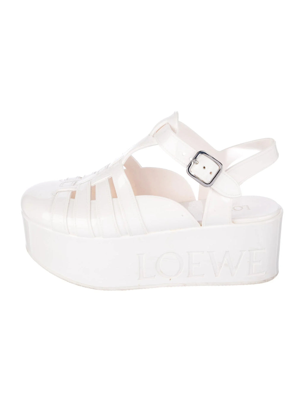 Loewe Rubber Platform Slingback Sandals