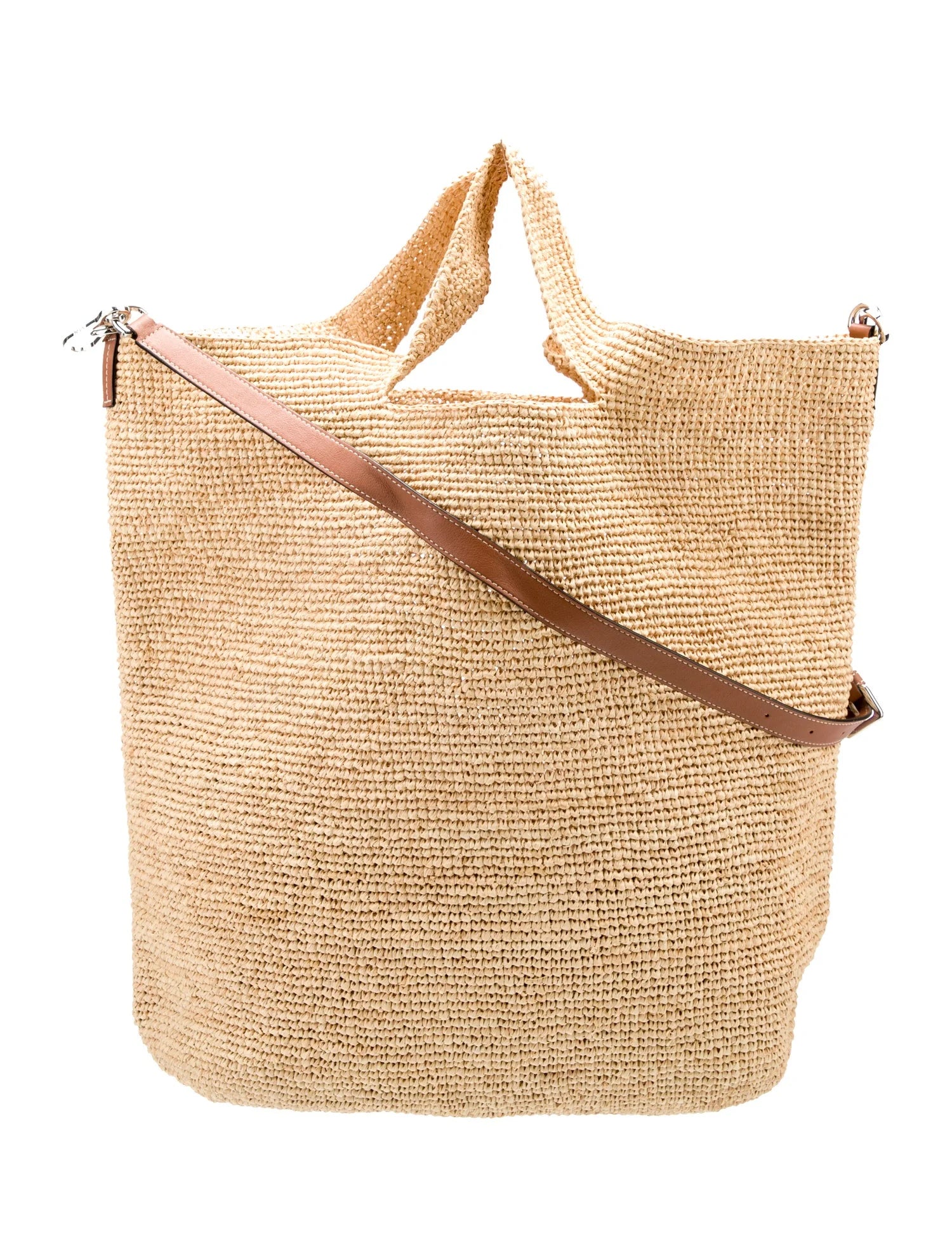 Loewe XL Raffia Slit Tote
