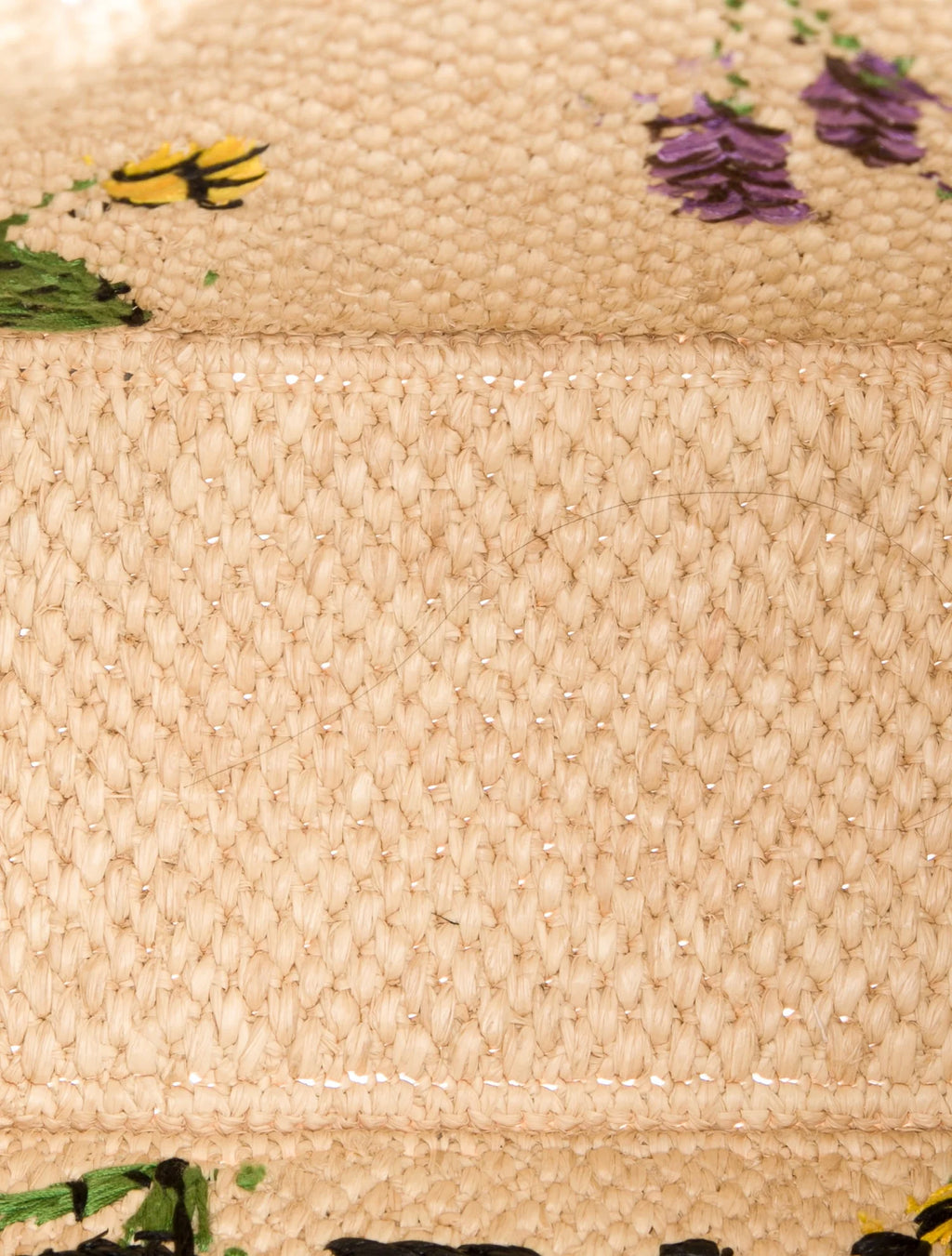 Loewe Embroidered Raffia Tote