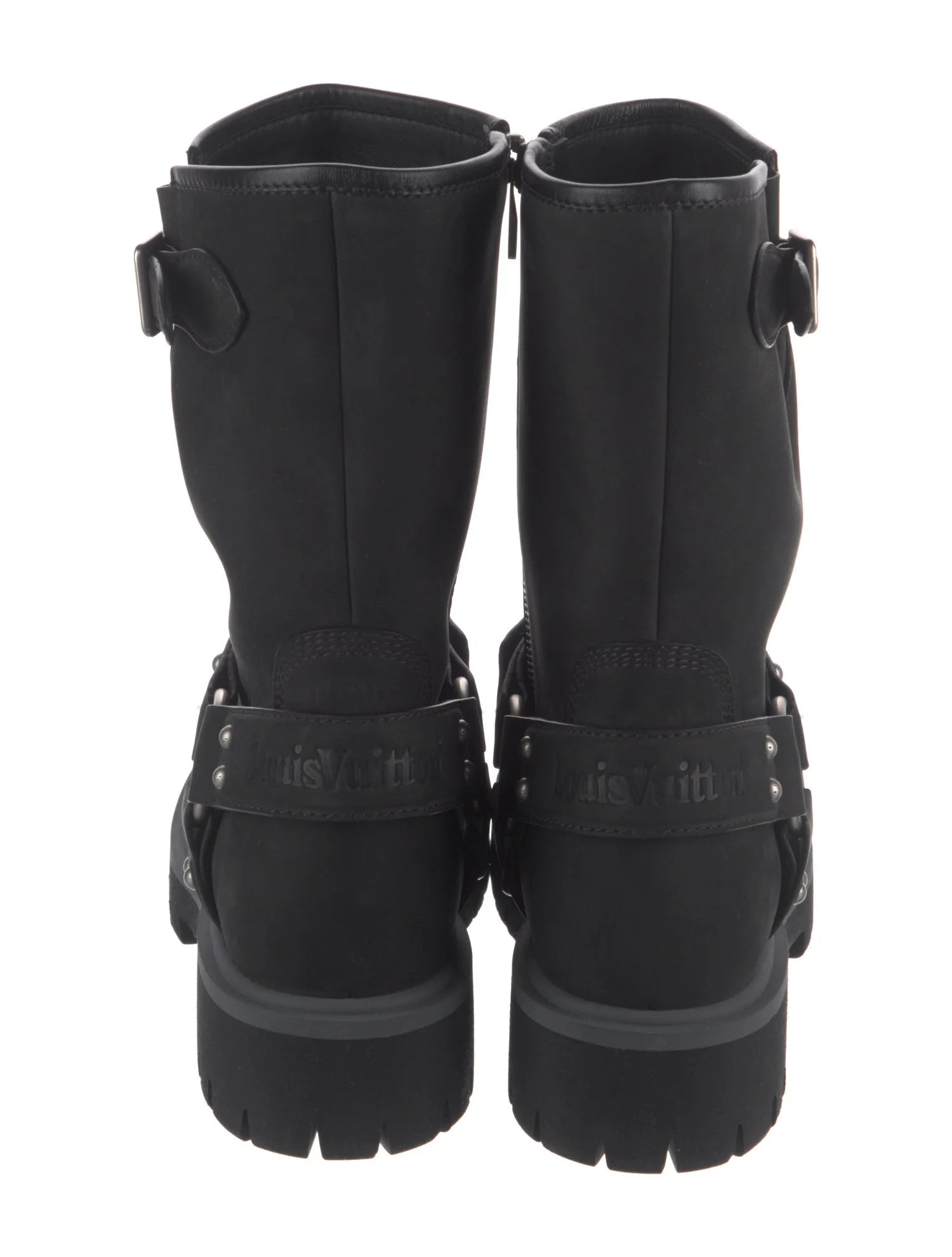 Louis Vuitton X Timberland Suede Mid-Calf Slip On Boots