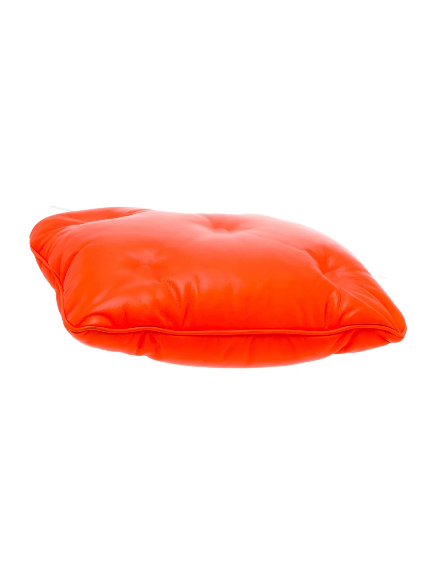 Margiela Orange Leather Glam Slam Clutch