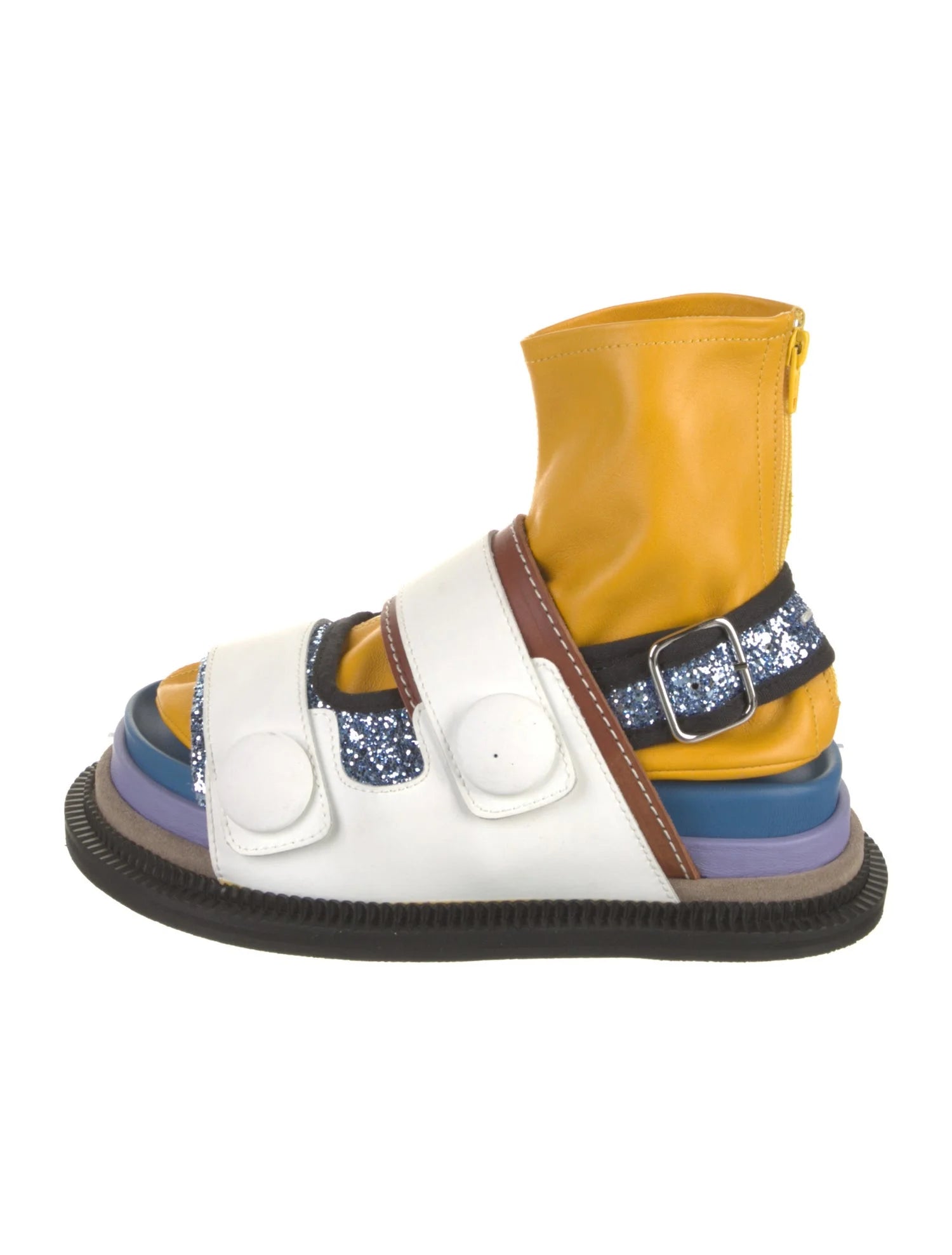 Margiela Colorblock Platform Sandals