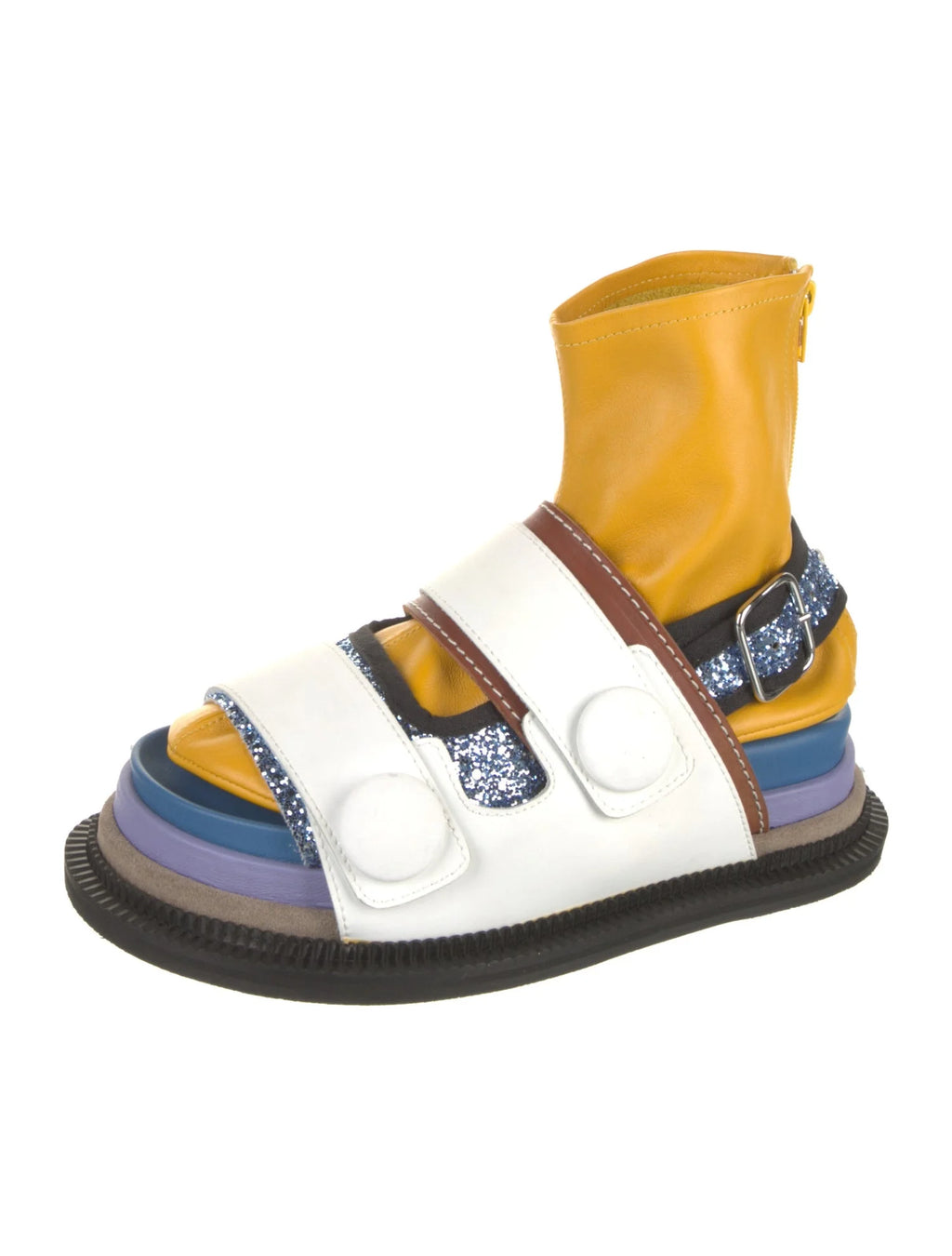 Margiela Colorblock Platform Sandals