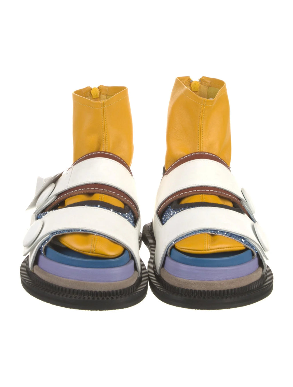 Margiela Colorblock Platform Sandals