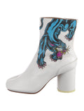 Margiela Rare Printed Leather Tabi Boots