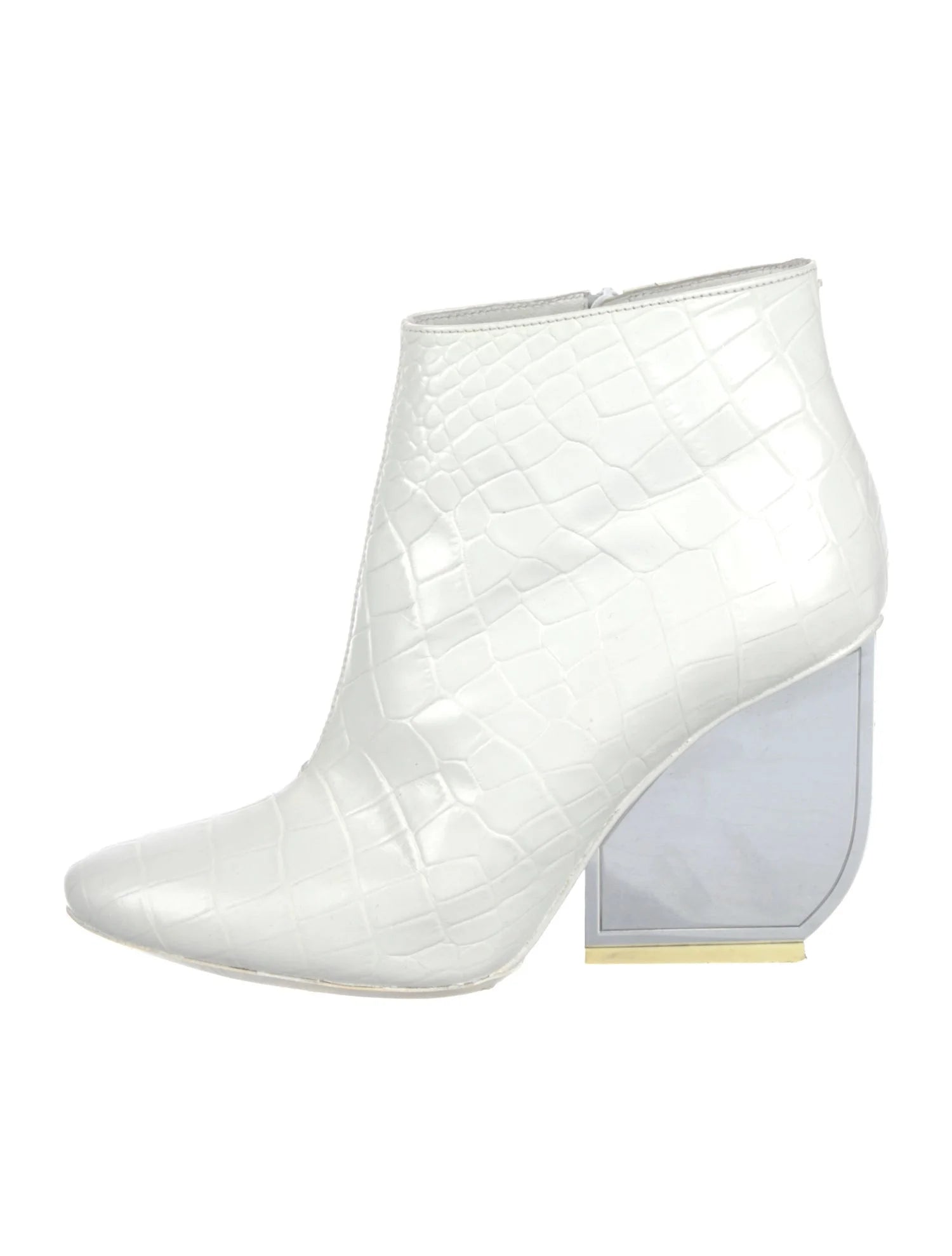 Margiela Embossed Leather Ankle Boots