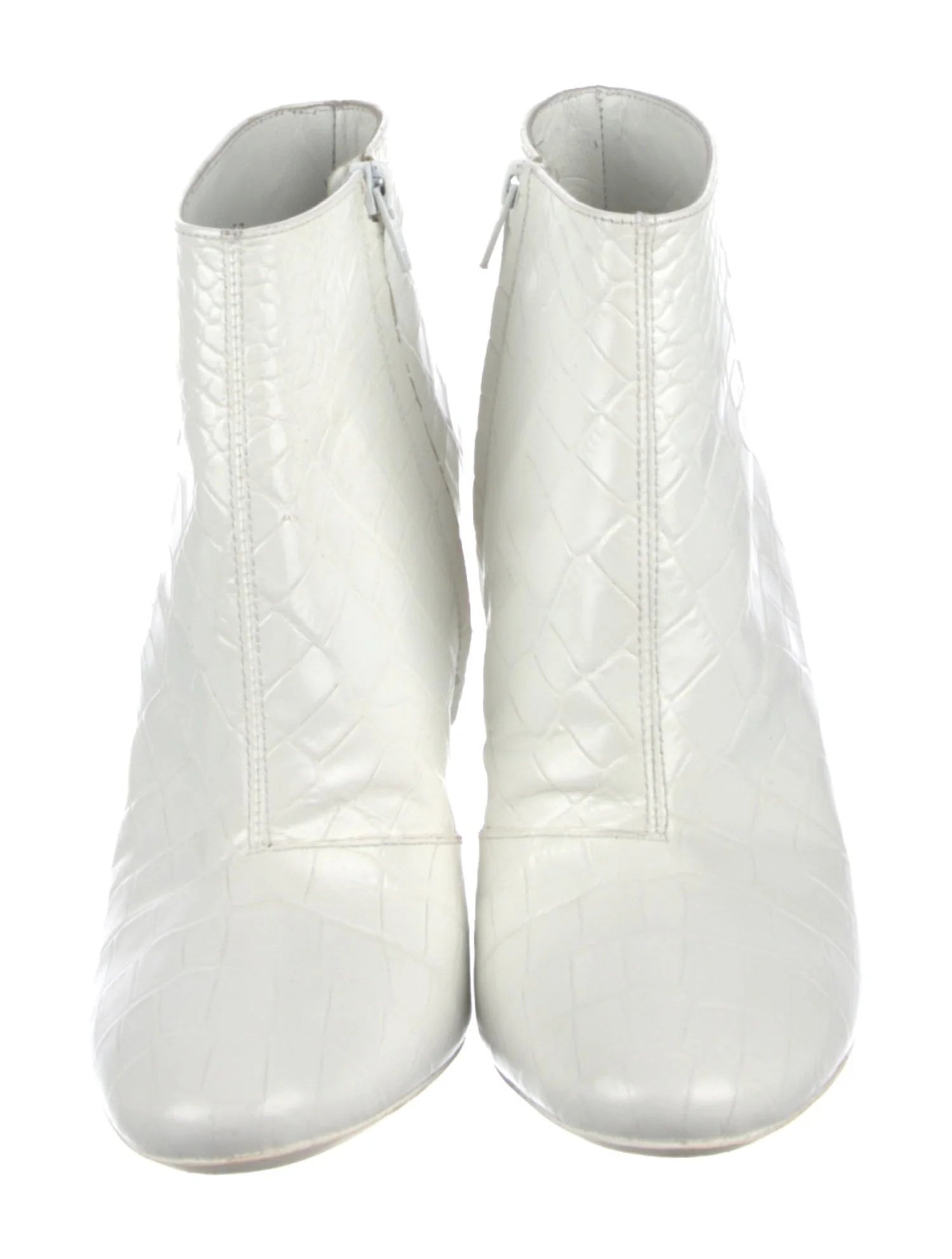Margiela Embossed Leather Ankle Boots