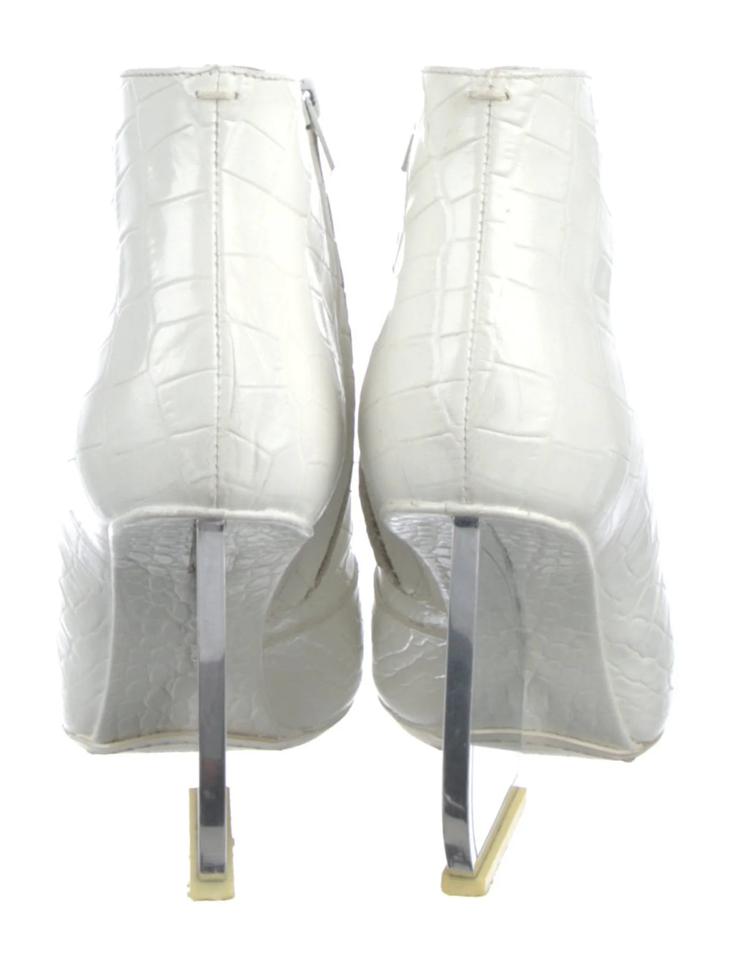 Margiela Embossed Leather Ankle Boots