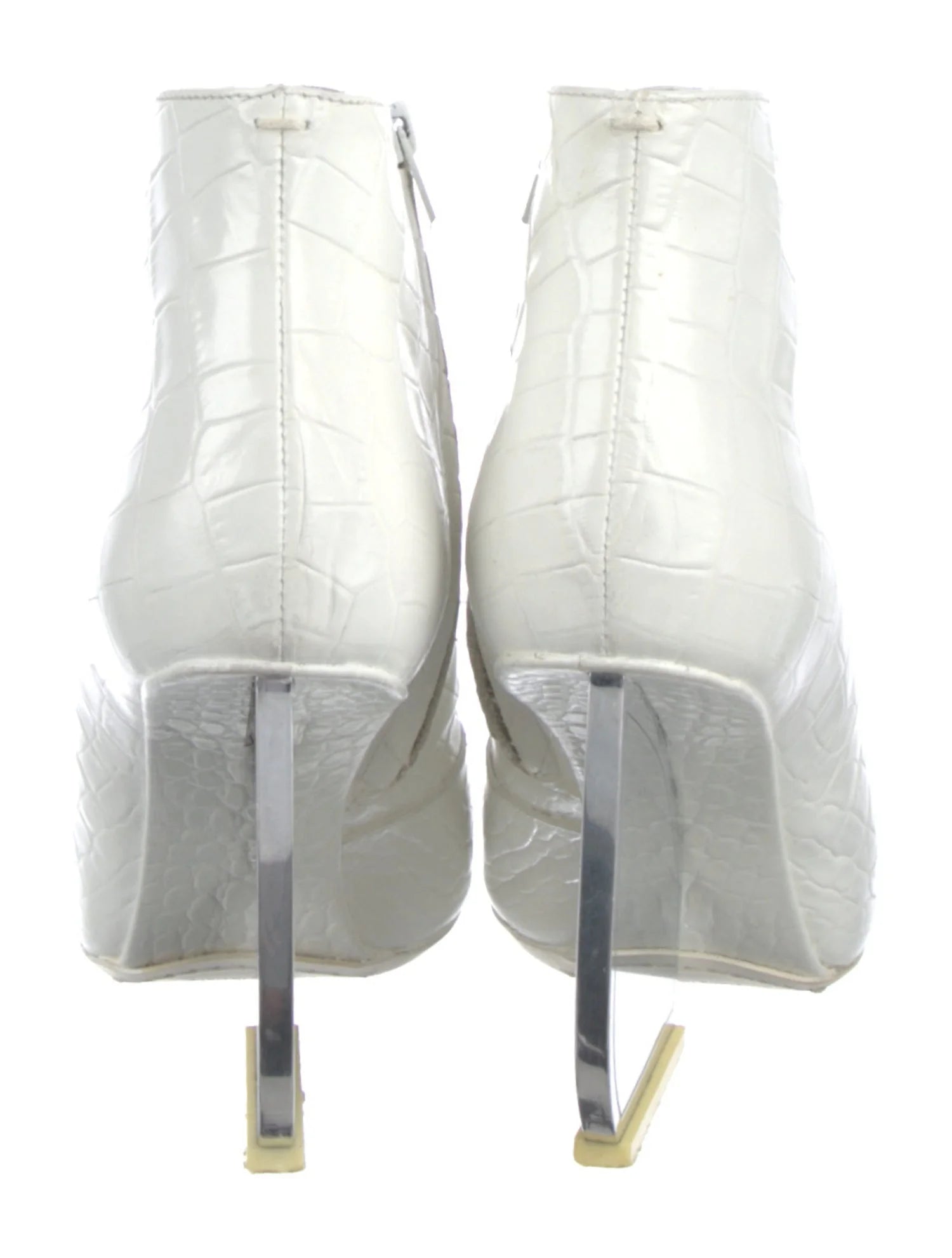 Margiela Embossed Leather Ankle Boots