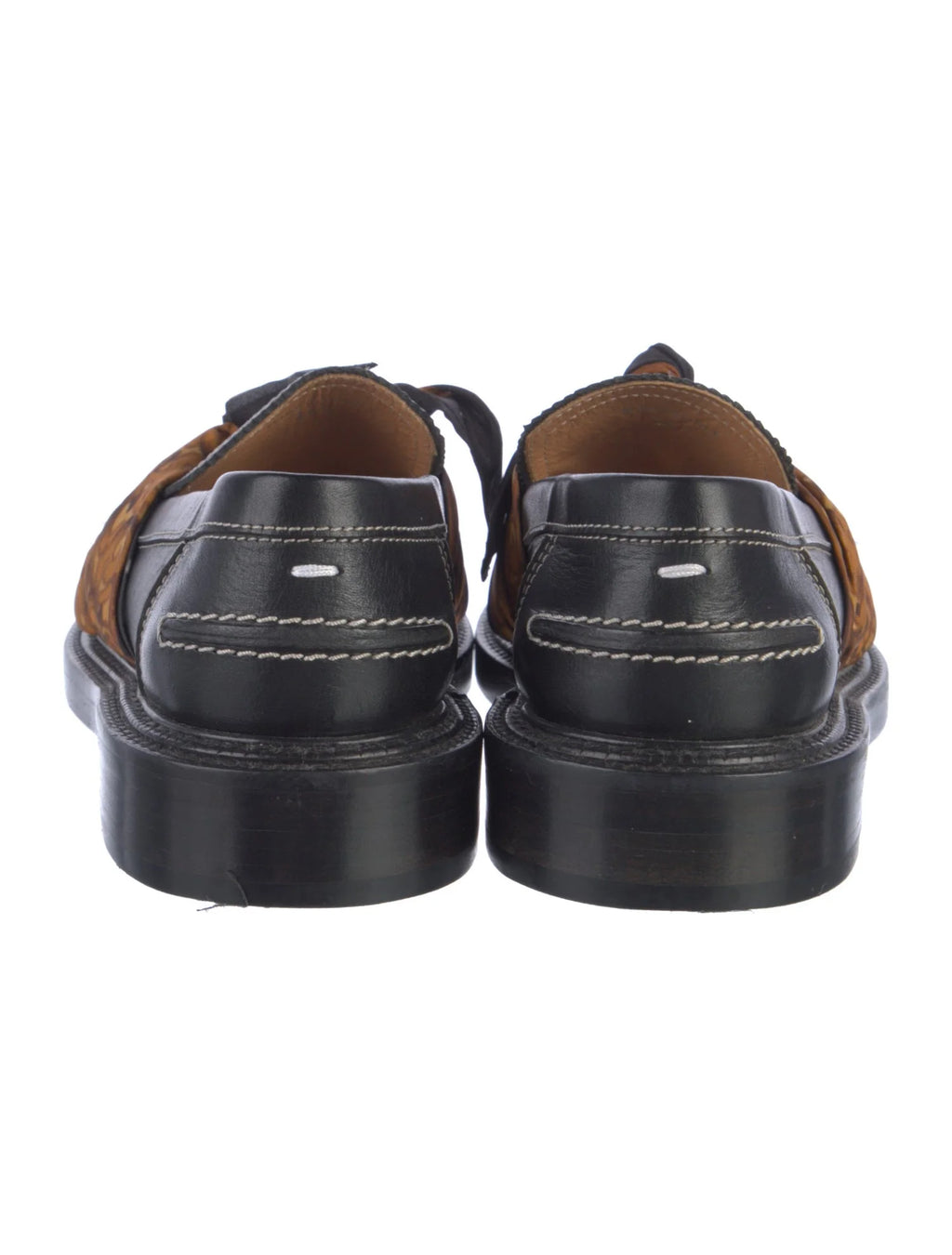 Maison Margiela Satin Bow Accent Loafers