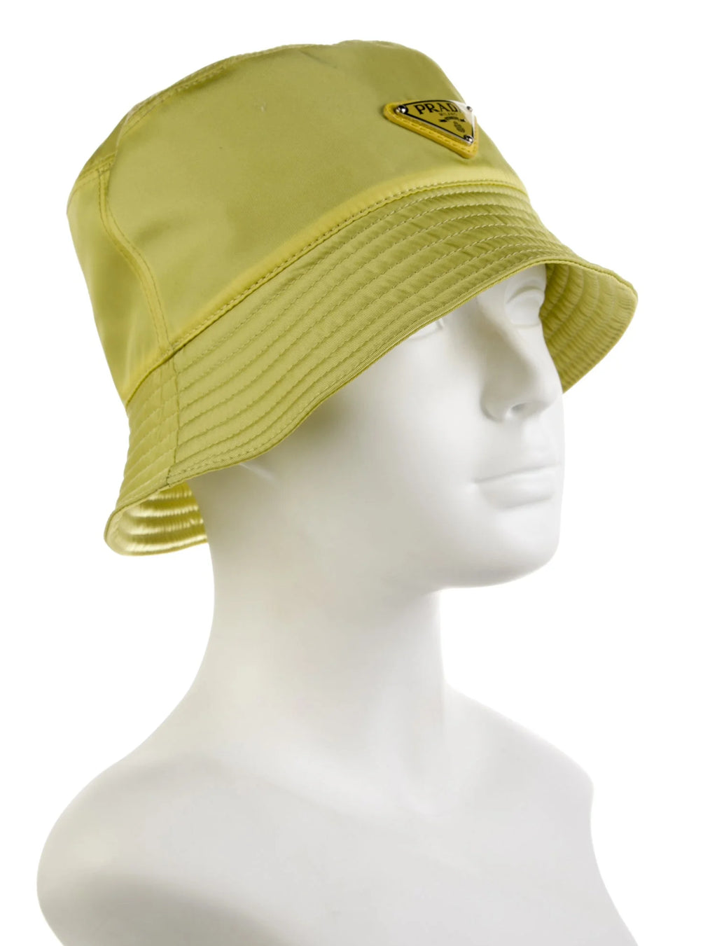 Prada Yellow Nylon Bucket Hat