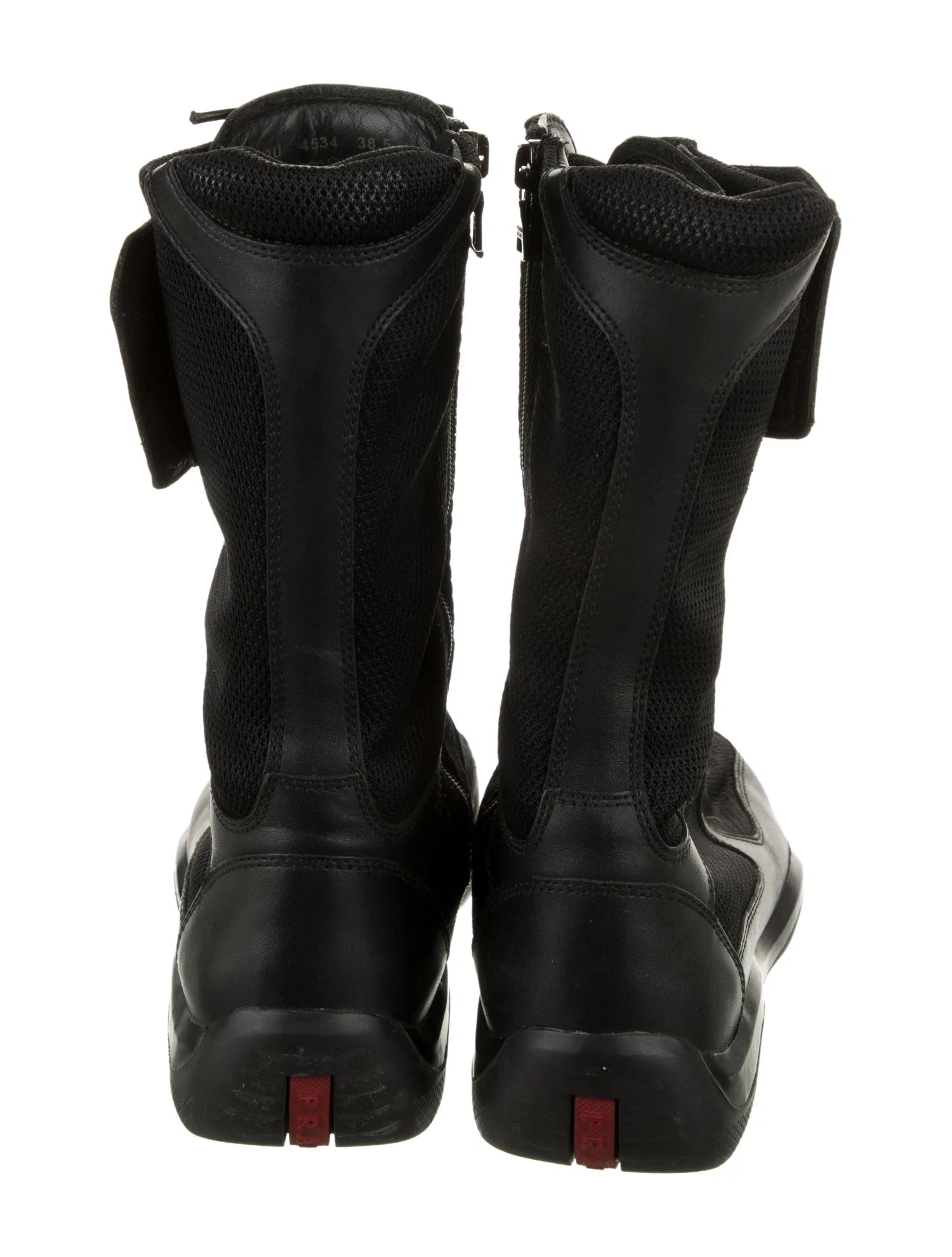 Prada Leather Combat Boots