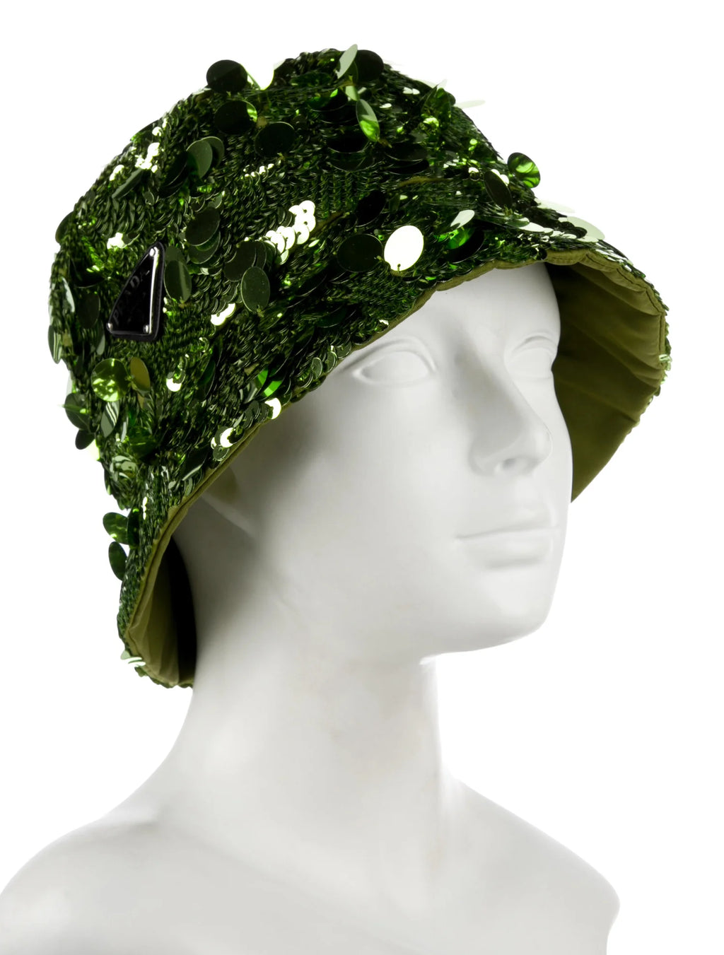 Prada Green Sequin Bucket Hat