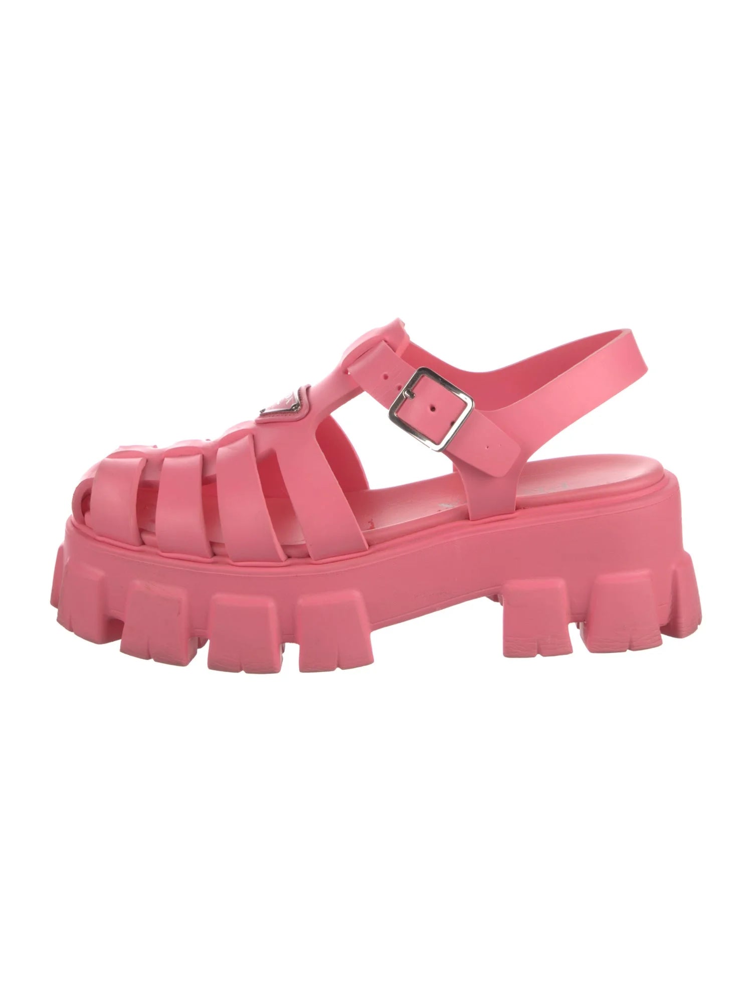 Prada Platform Rubber Sandals
