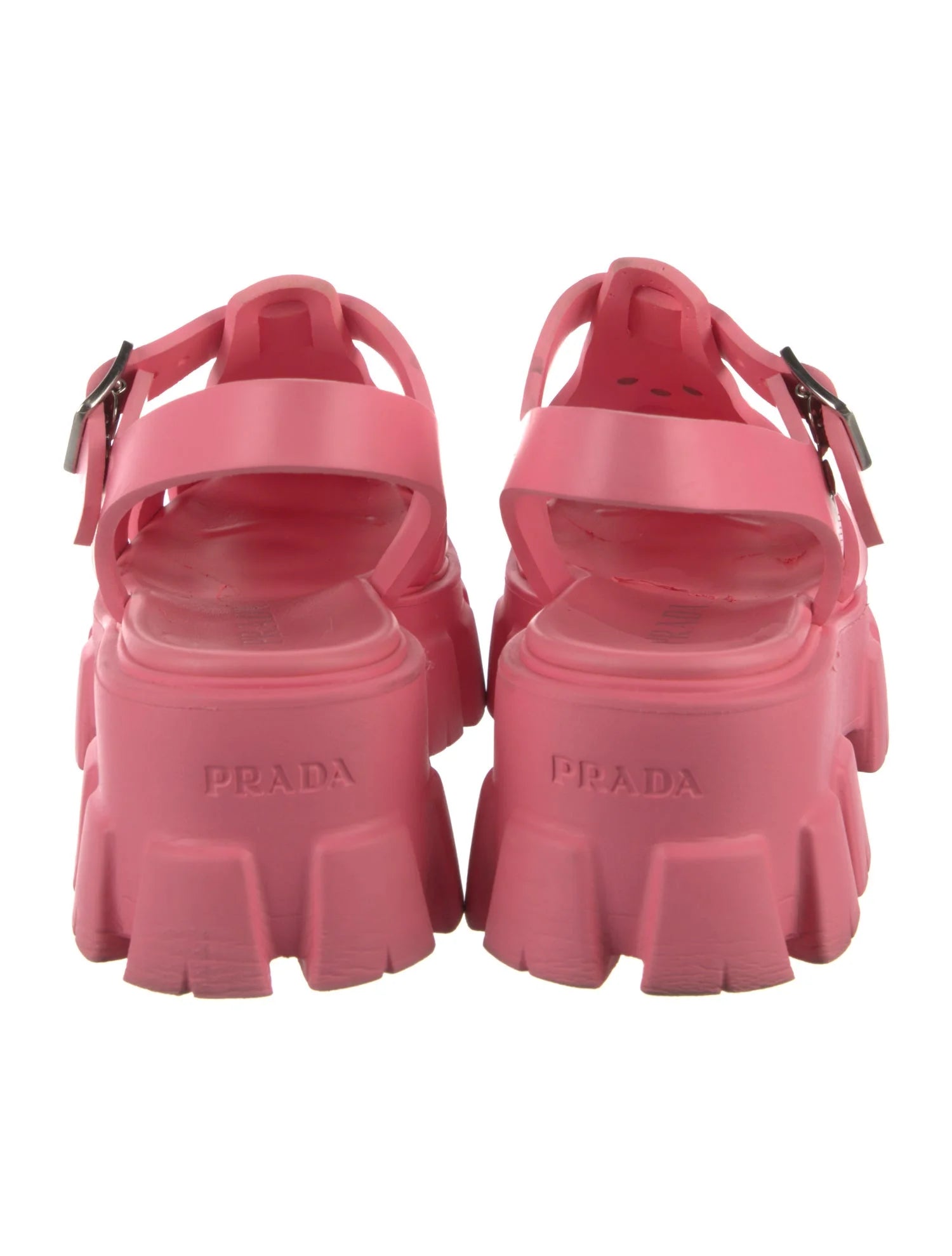 Prada Platform Rubber Sandals