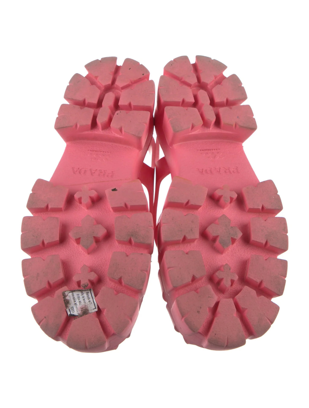 Prada Platform Rubber Sandals