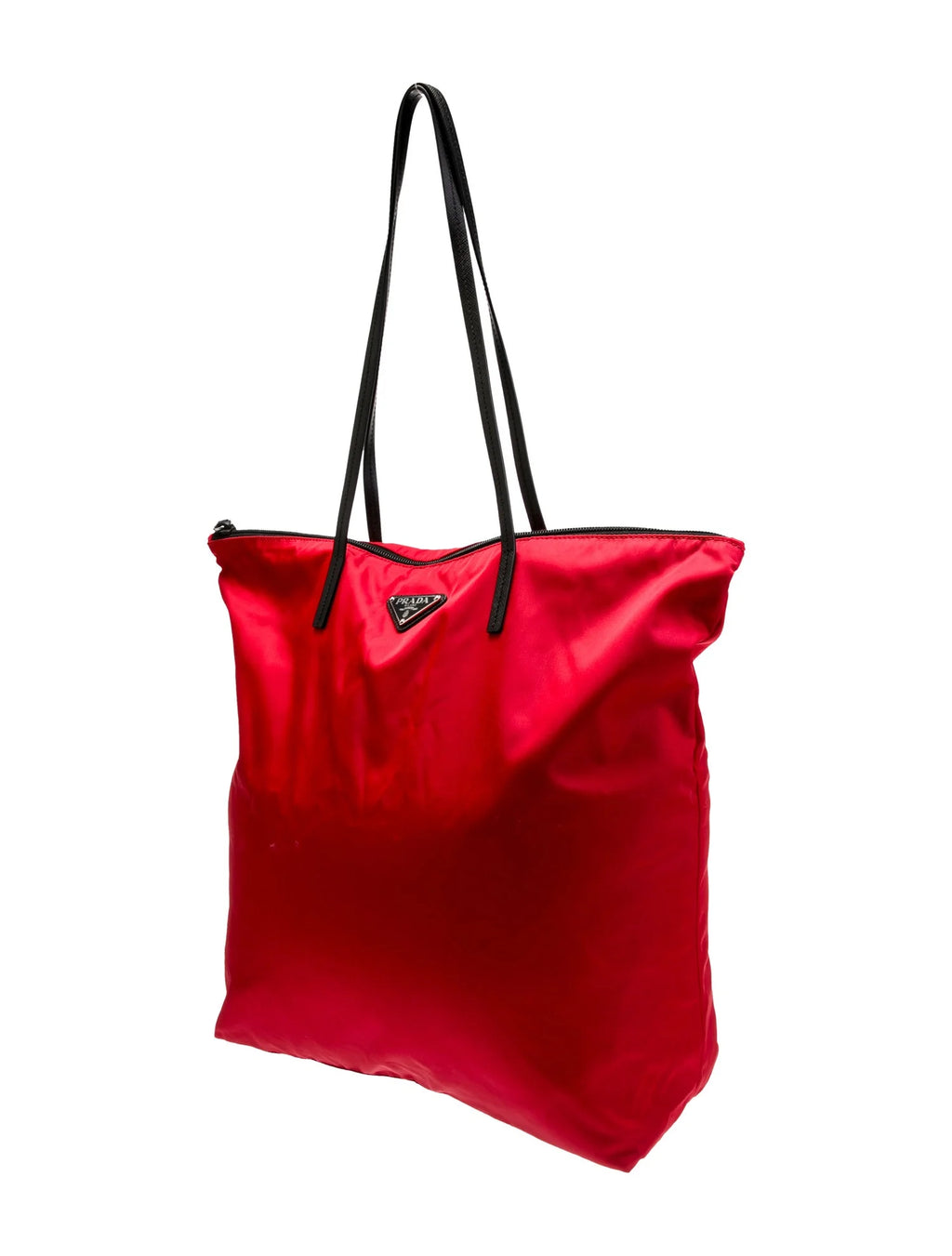 Prada Rosso Tessuto Nylon Tote