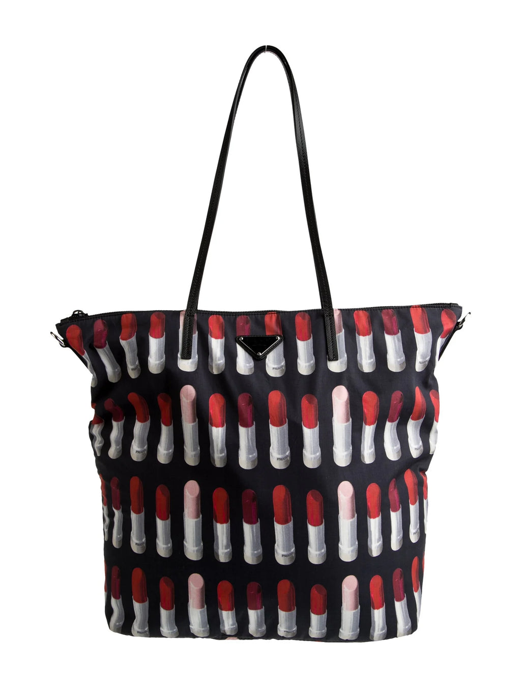 Prada F/W 18 Nylon "Lipstick" Tote Bag