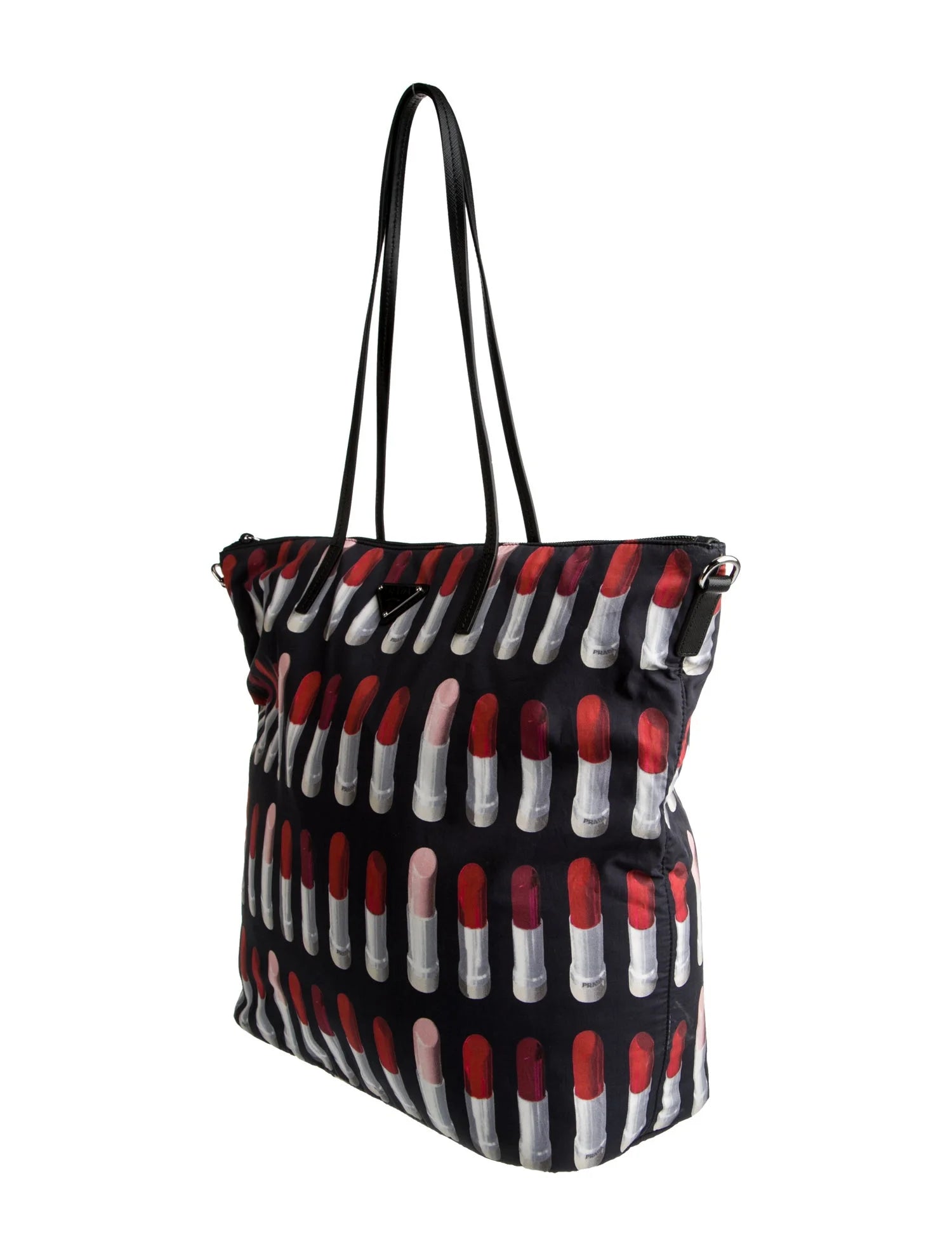 Prada F/W 18 Nylon "Lipstick" Tote Bag