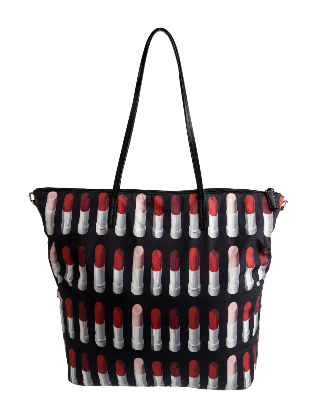 Prada F/W 18 Nylon "Lipstick" Tote Bag