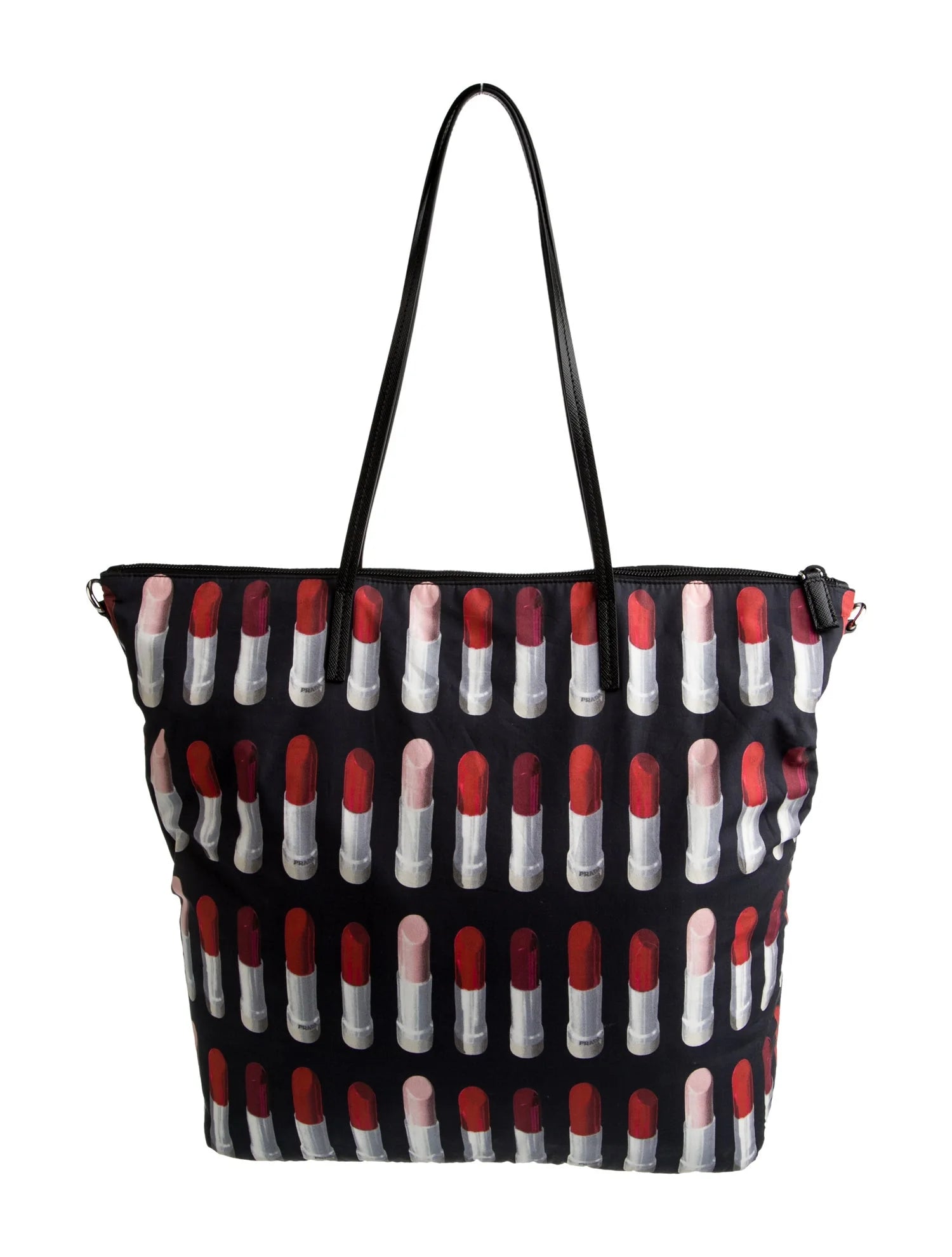 Prada F/W 18 Nylon "Lipstick" Tote Bag