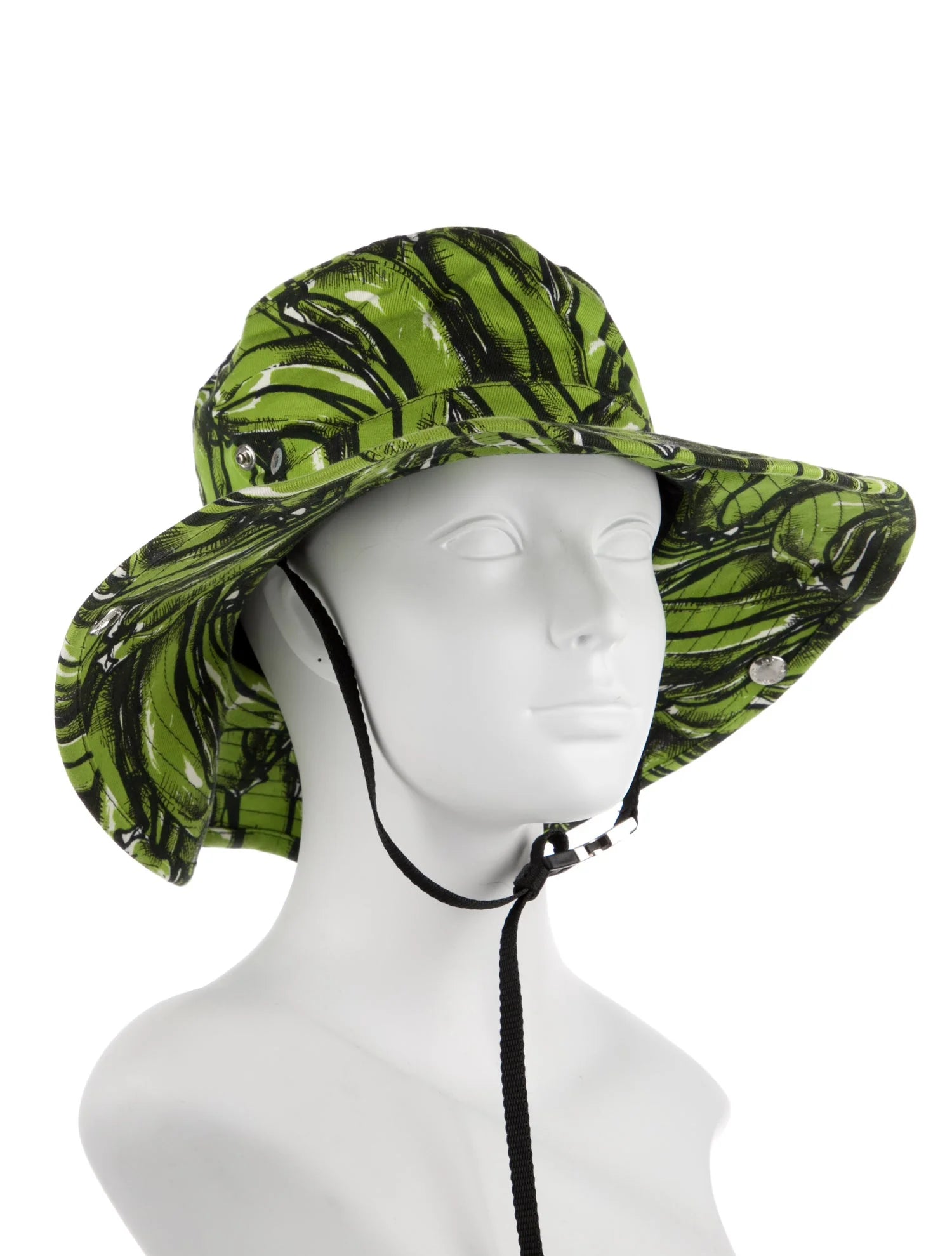 Prada Green Cotton "Banana" Hat