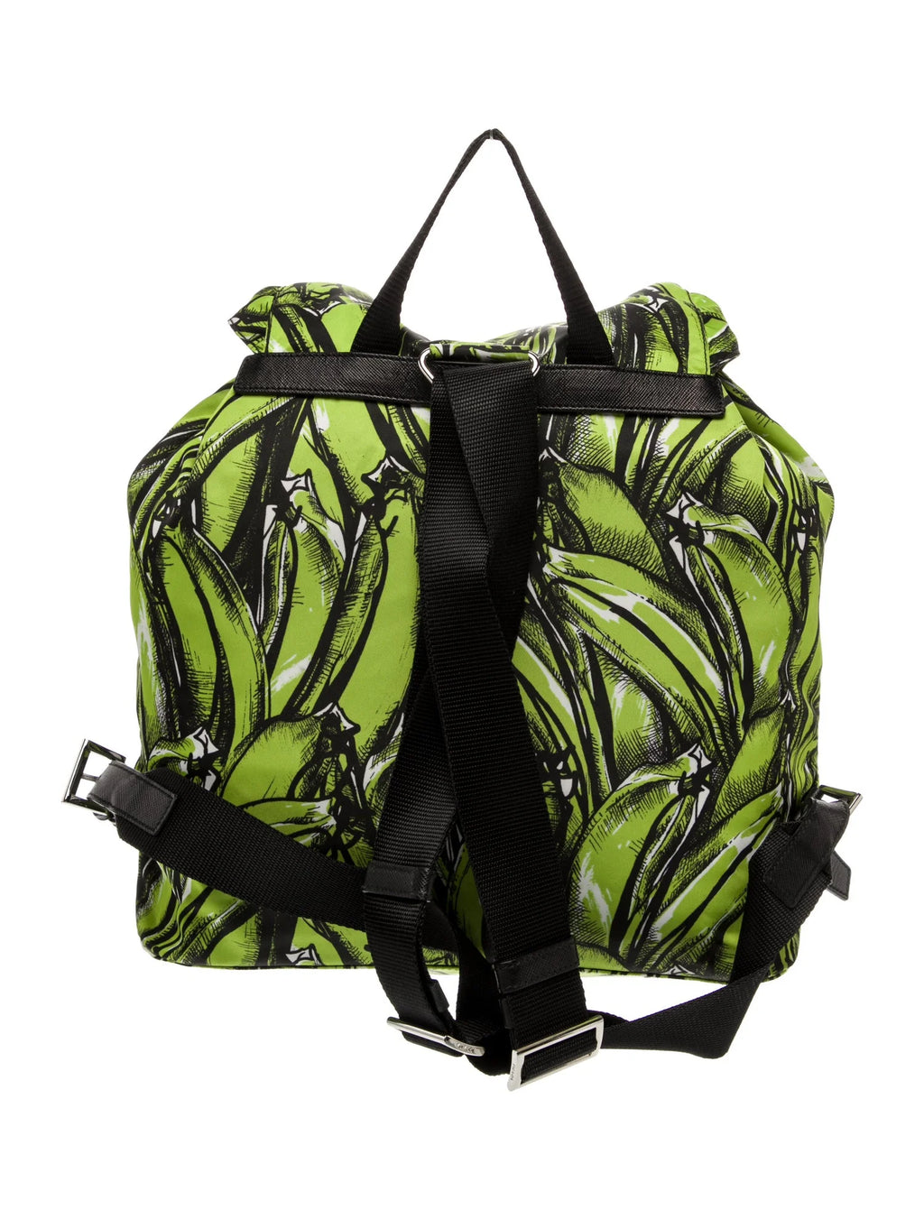 Prada Green Tessuto "Banana Print" Backpack