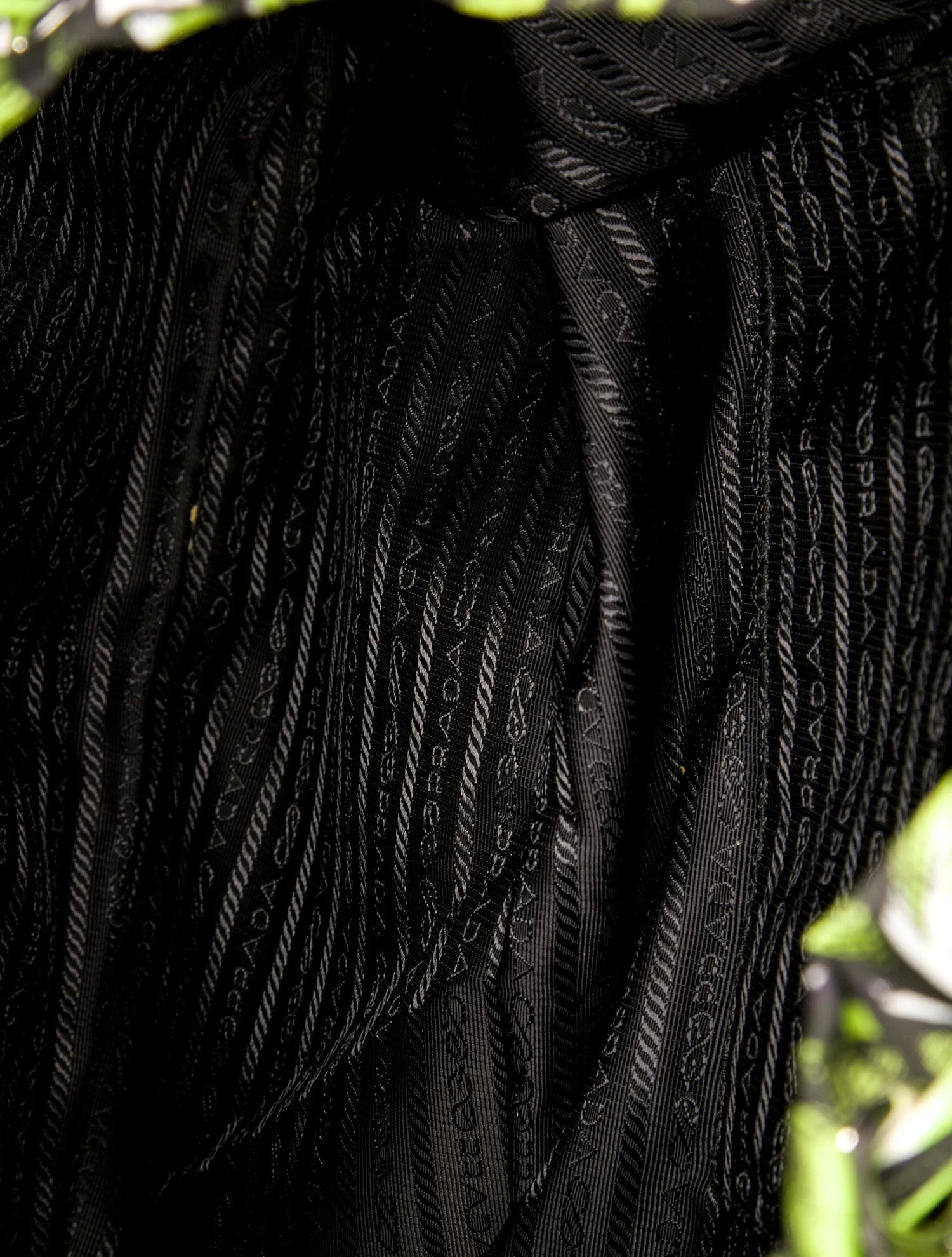 Prada Green Tessuto "Banana Print" Backpack