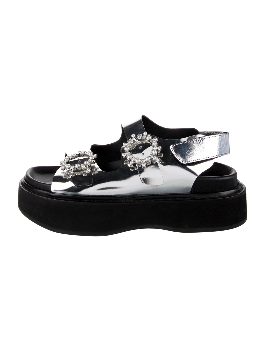 Simone Rocha Crystal Embellished Slingback Sandals