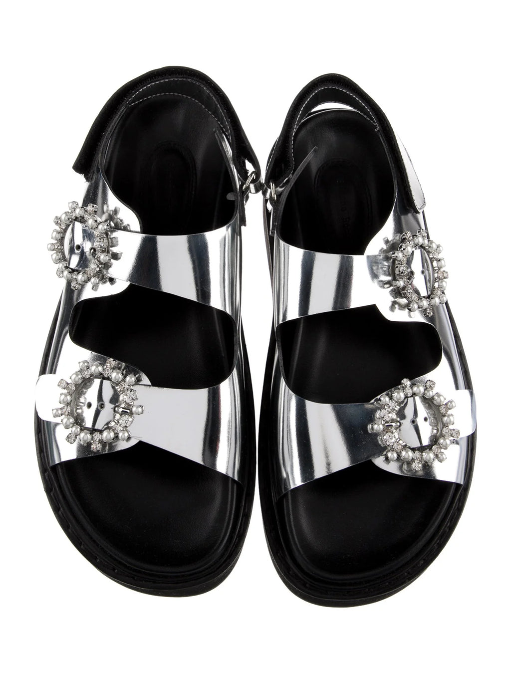 Simone Rocha Crystal Embellished Slingback Sandals