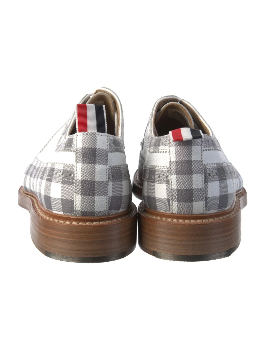 Thom Browne Plaid Leather Derbys