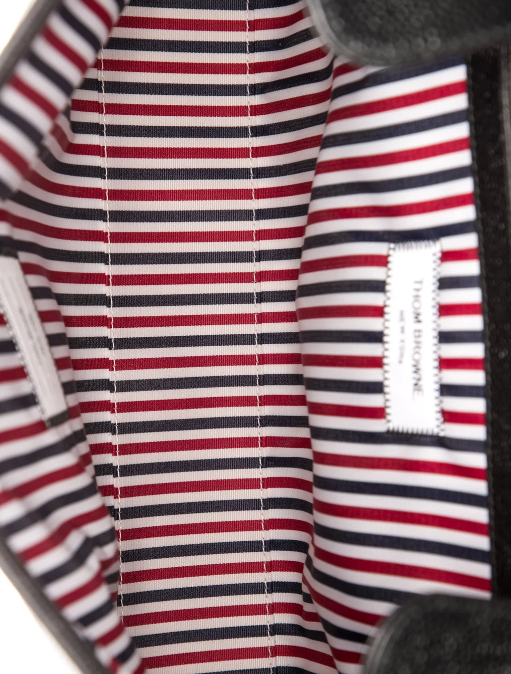 Thom Browne Blk Leather Backpack