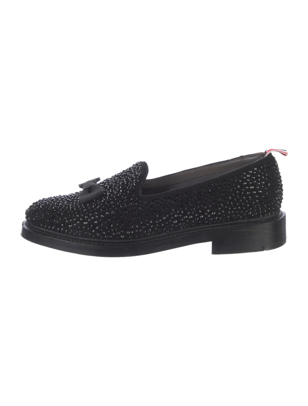 Thom Browne Crystal Bow Loafers